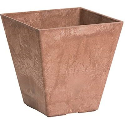 Novelty Manufacturing 243548 12 in. Ella Square Planter44 Rust - Pack of 5