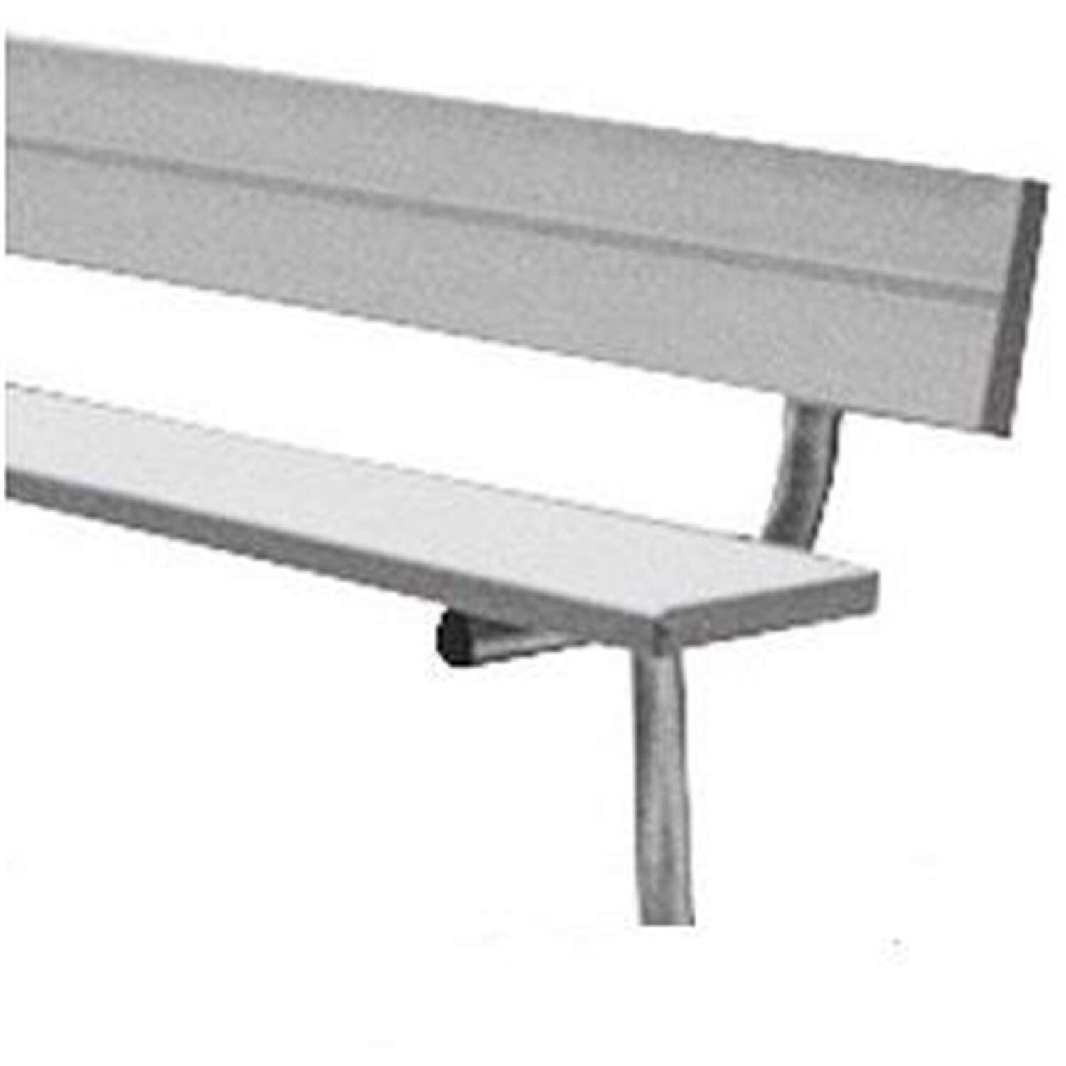 15' Permanent Bench w/ Back (EA)