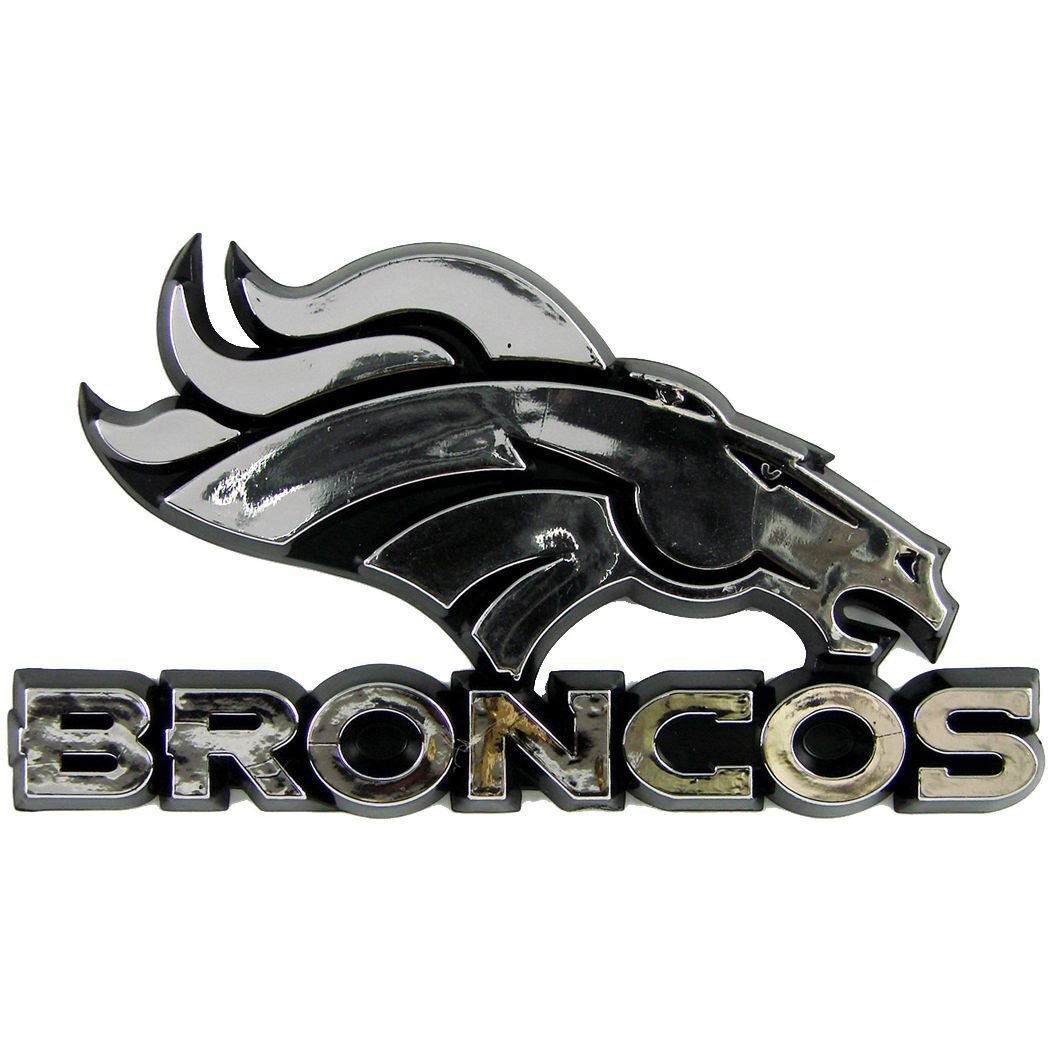 Football Fanatics NFL Denver Broncos Auto Emblem -,Silver