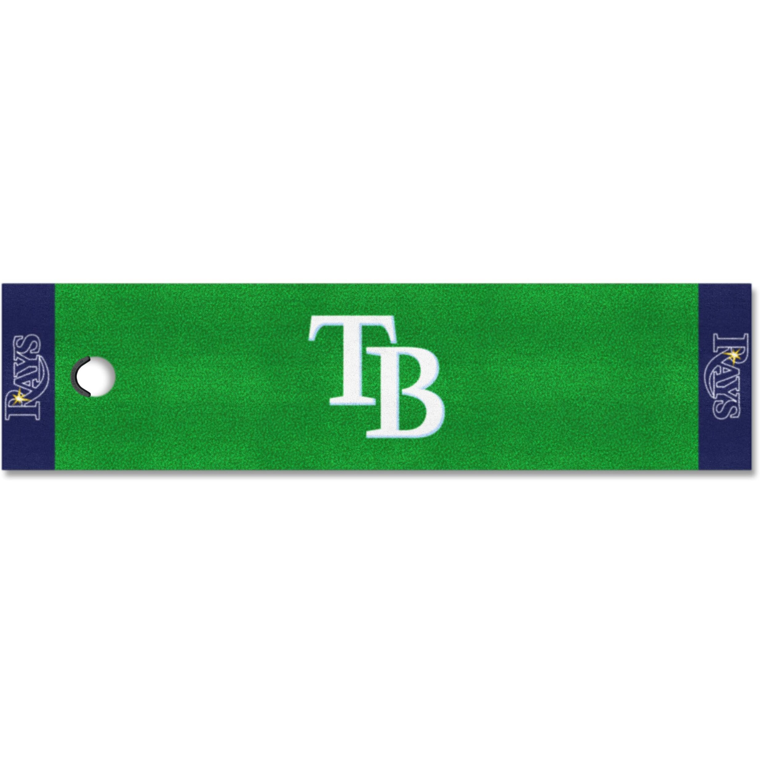 FANMATS - 9052 MLB Tampa Bay Rays Nylon Face Putting Green Mat, 18&quotx72"