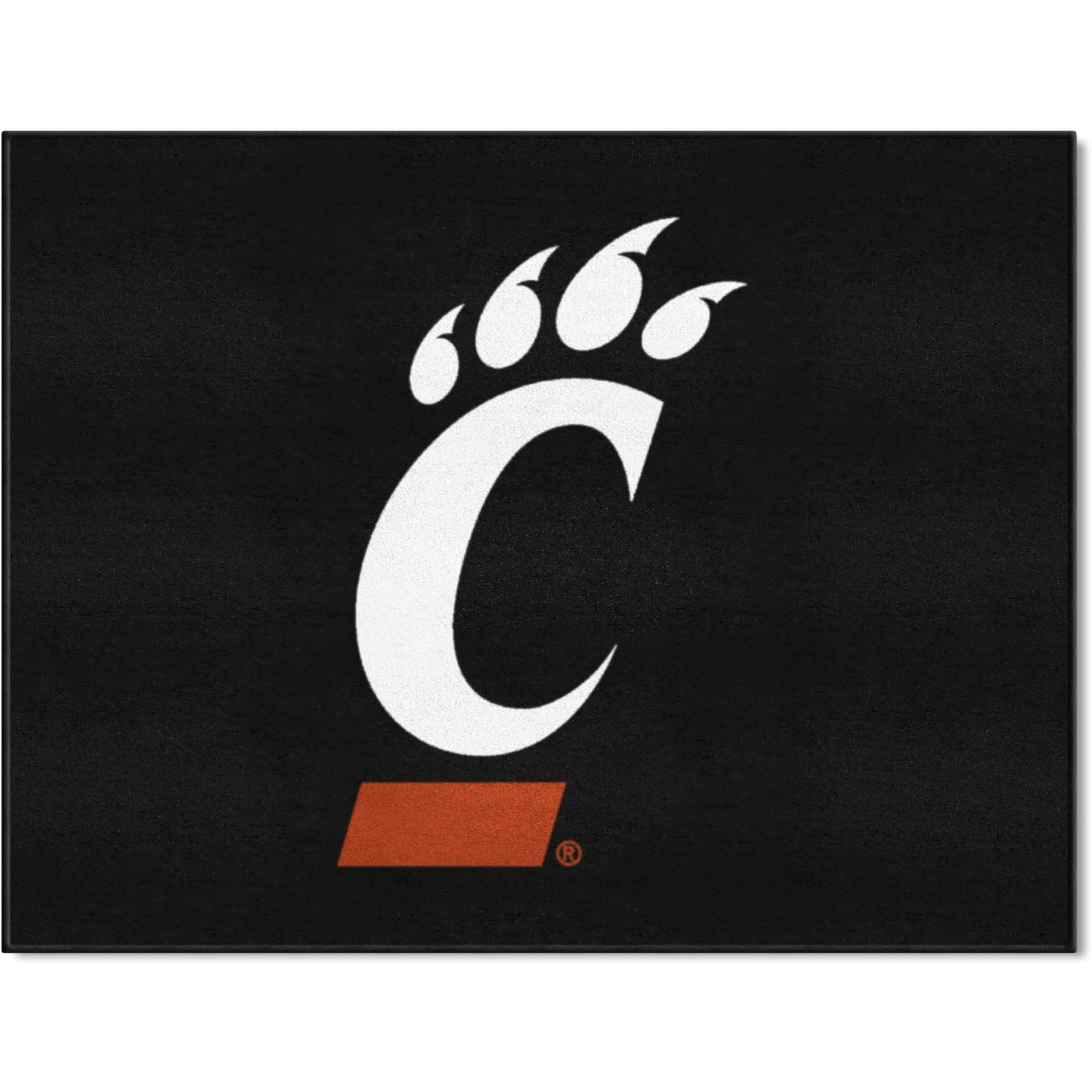 FANMATS 1246 University of Cincinnati All-Star Mat | Black | 33.75&quotx42.5" | Claw C Primary Logo