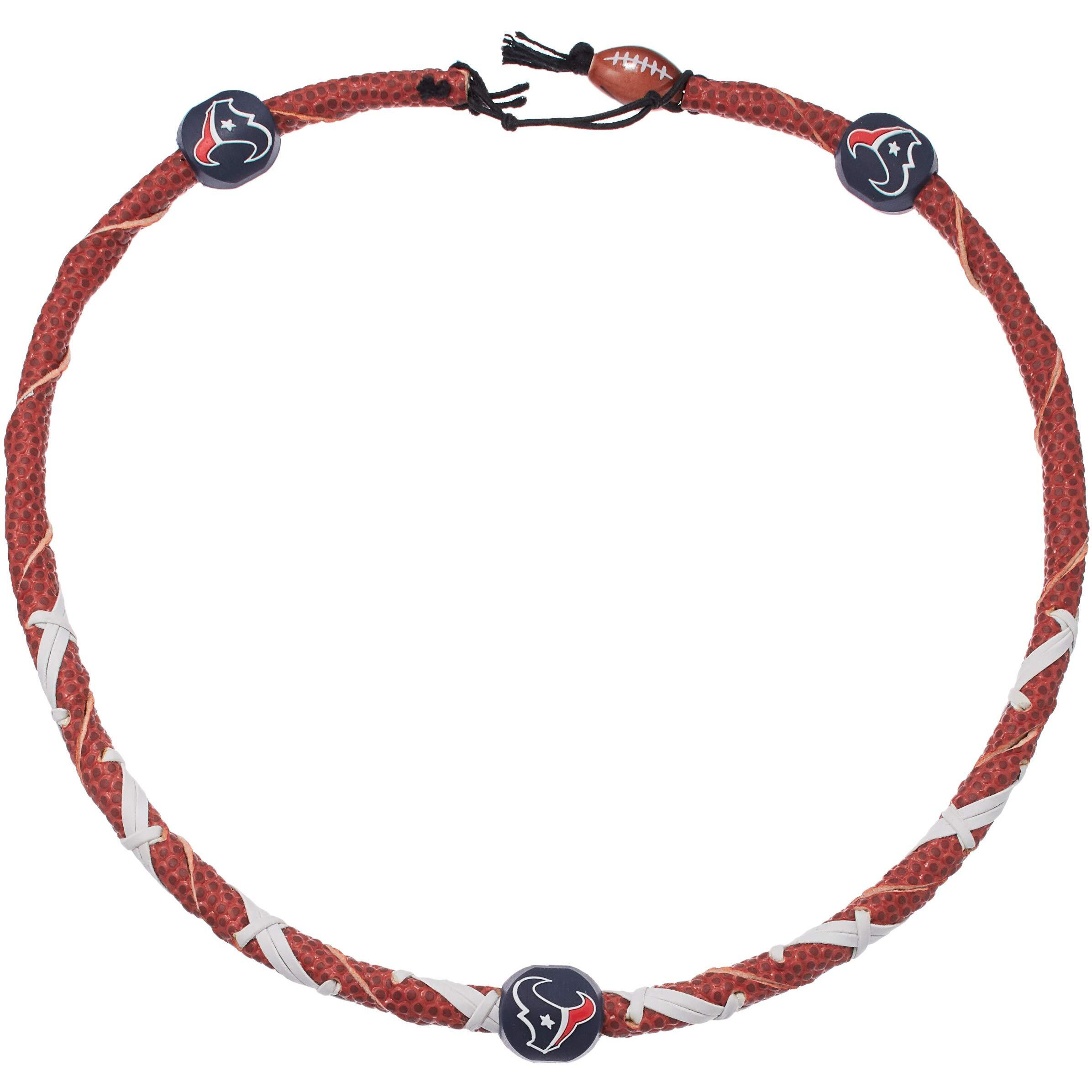 NFL Houston Texans Classic Spiral Football Necklace