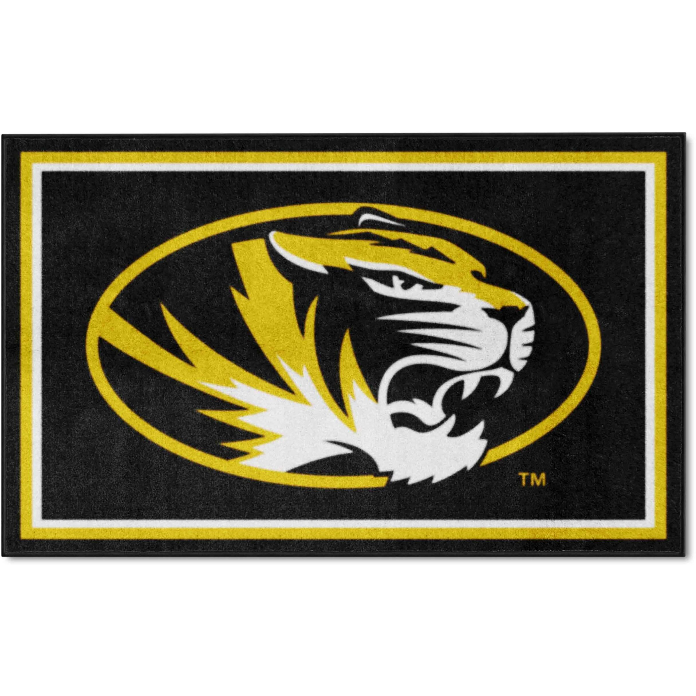 FANMATS 6292 University of Missouri 4ft. x 6ft. Plush Area Rug