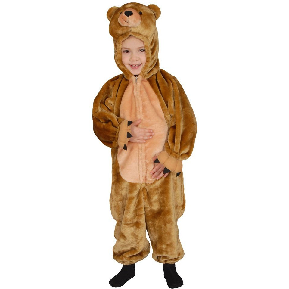 Dress Up America Bear Costume for Kids - Brown Teddy Bear Costume for Boys and Girls