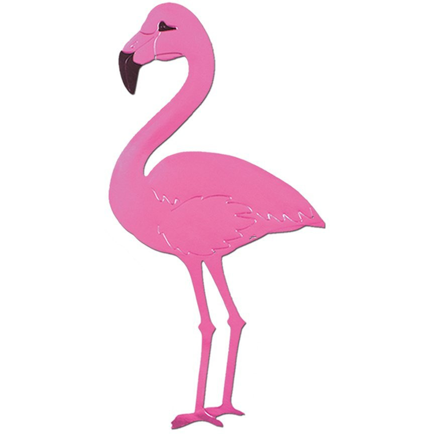 Foil Flamingo Silhouette Party Accessory (1 count)