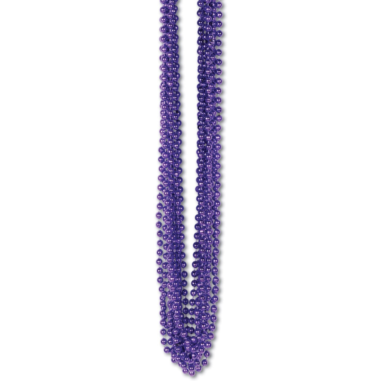 Purple Bulk Party Beads - 12 Small Round