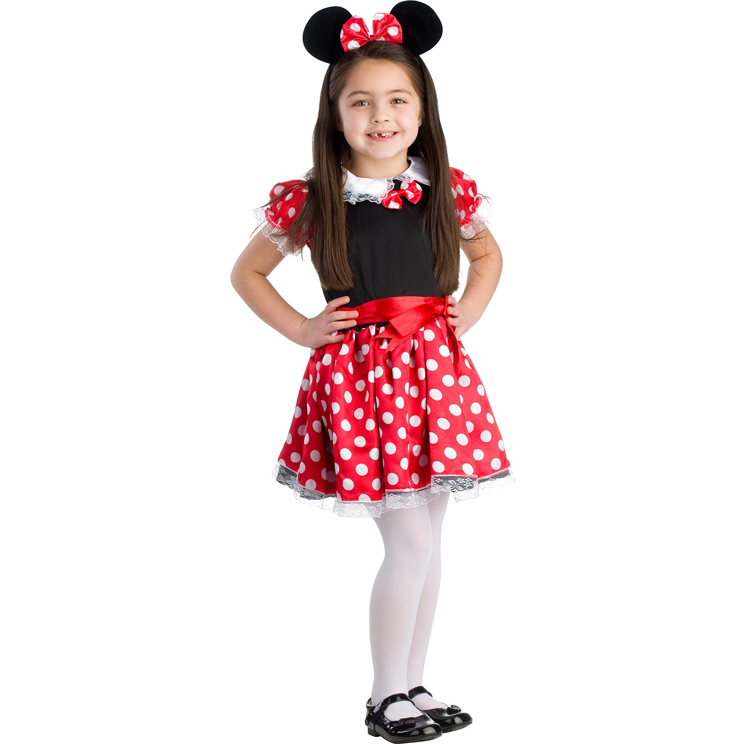 Dress Up America Charming Miss Mouse Costume for Kids - Polka Dot Mini Mouse Dress for Girls