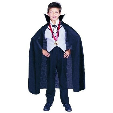 212 Main Black Taffeta Childs Costume Cape - 36 Inches