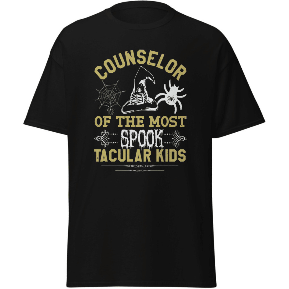 Halloween Asst Principal Spook T-Shirt Designs Merchyprint Black  Size Medium(D0102Hgdn2W)