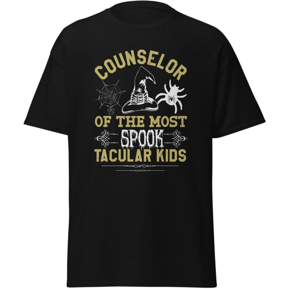 Halloween Asst Principal Spook T-Shirt Designs Merchyprint Black  Size Medium(D0102Hgdn2W)