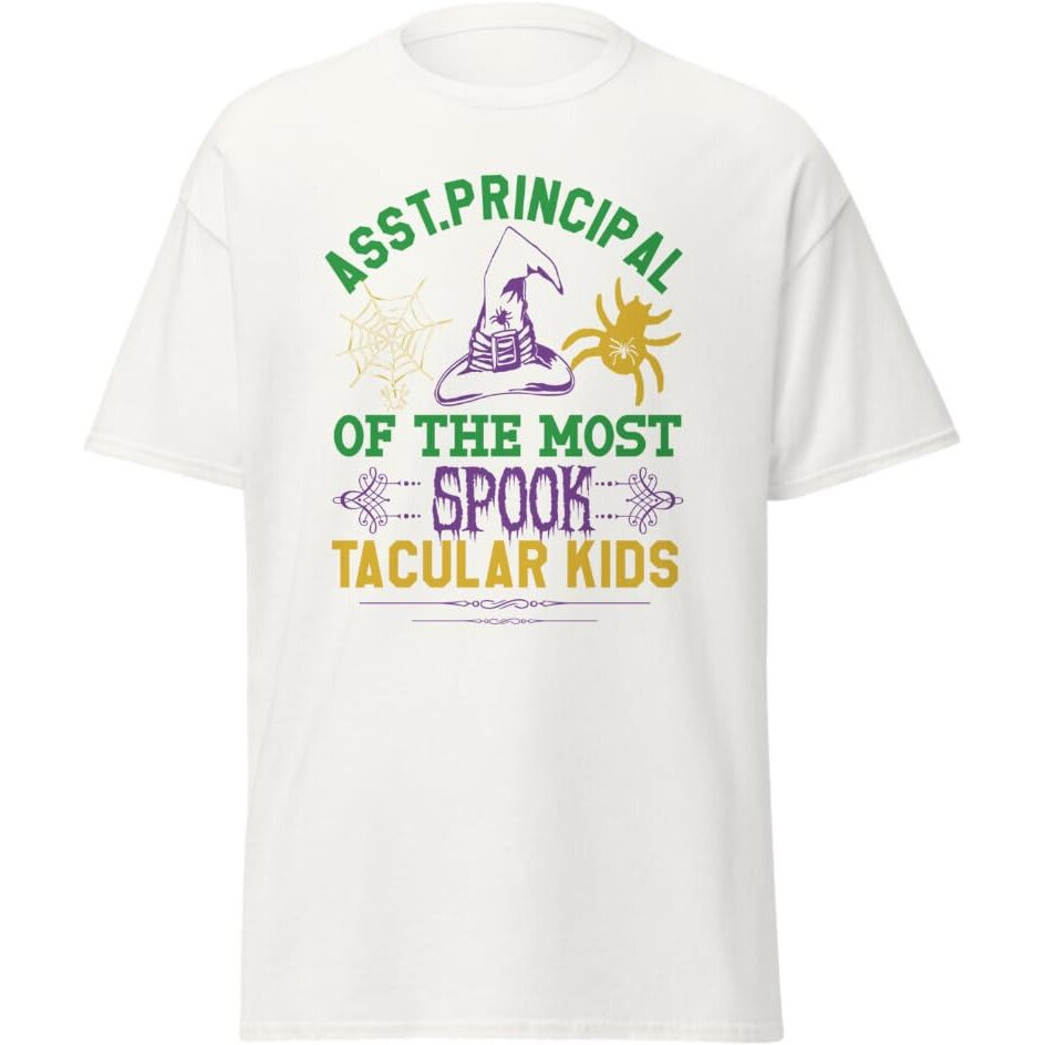 Halloween Asst Principal Spook T-Shirt Designs Merchyprint Black  Size Medium(D0102Hgdnva)