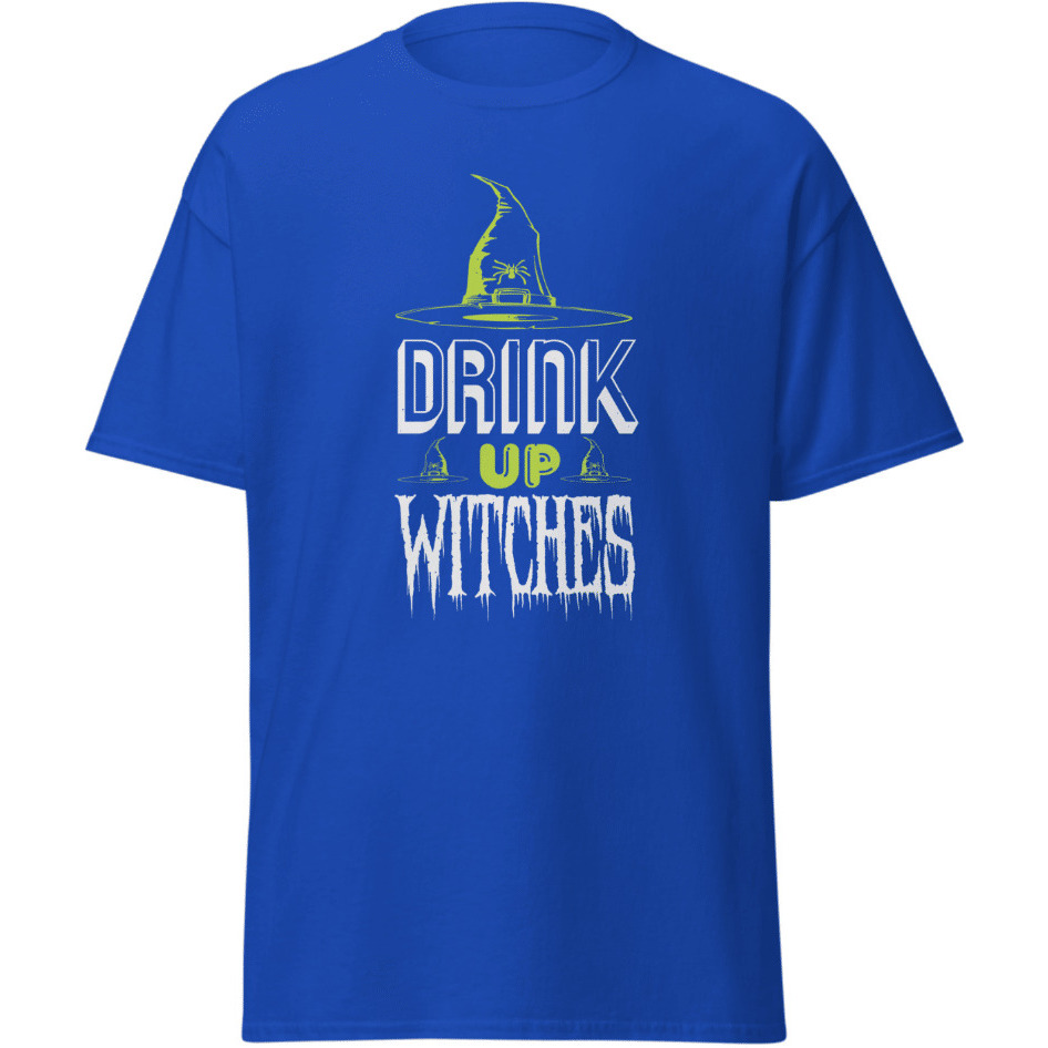 Drink Up Witches Halloween T-Shirt Design Black  Size Medium(D0102Hgdnpy)