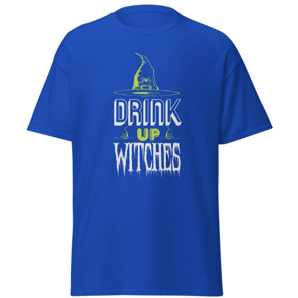 Drink Up Witches Halloween T-Shirt Design Black  Size Medium(D0102Hgdnpy)