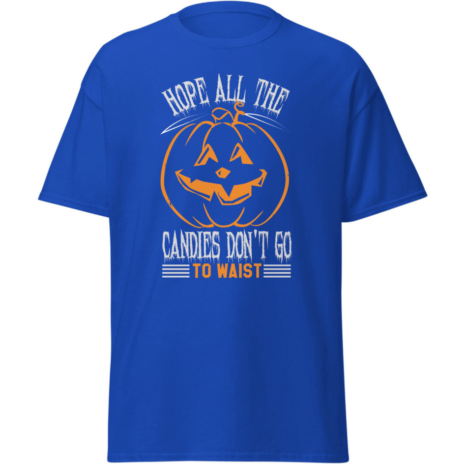 Halloween All Candy Go To Waist T-Shirt Pumpkin Design Black   Size Medium(D0102Hgdk6U)