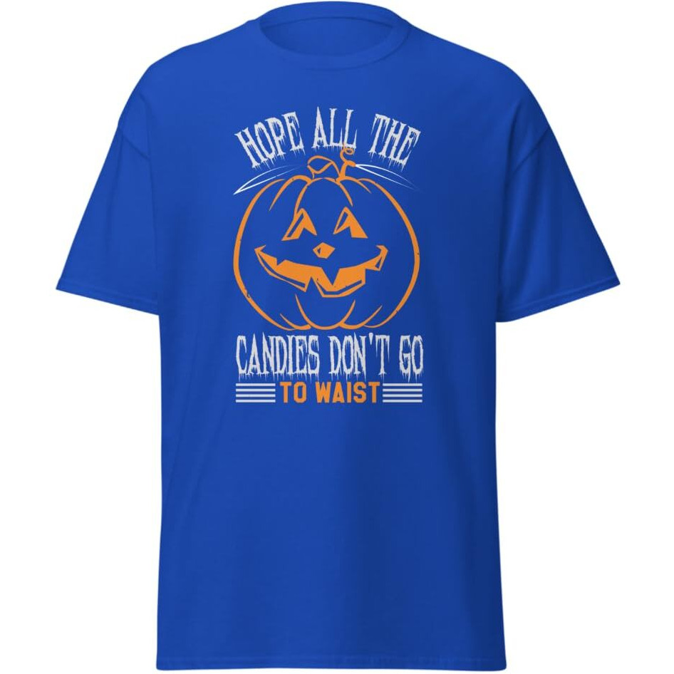 Halloween All Candy Go To Waist T-Shirt Pumpkin Design Black   Size Medium(D0102Hgdk6U)