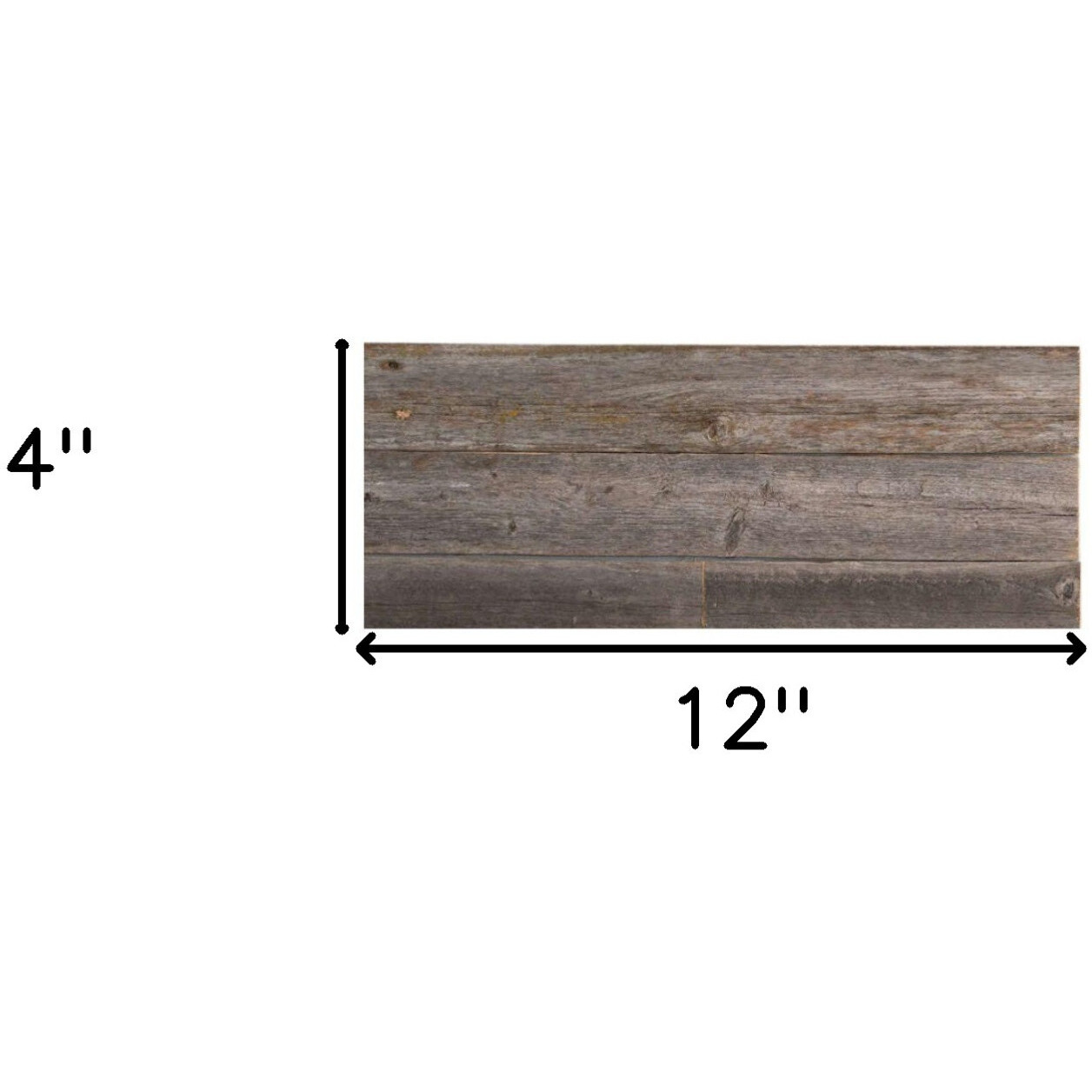 Pack Of 6 Rustic Natural Weathered Gray Wood Planks