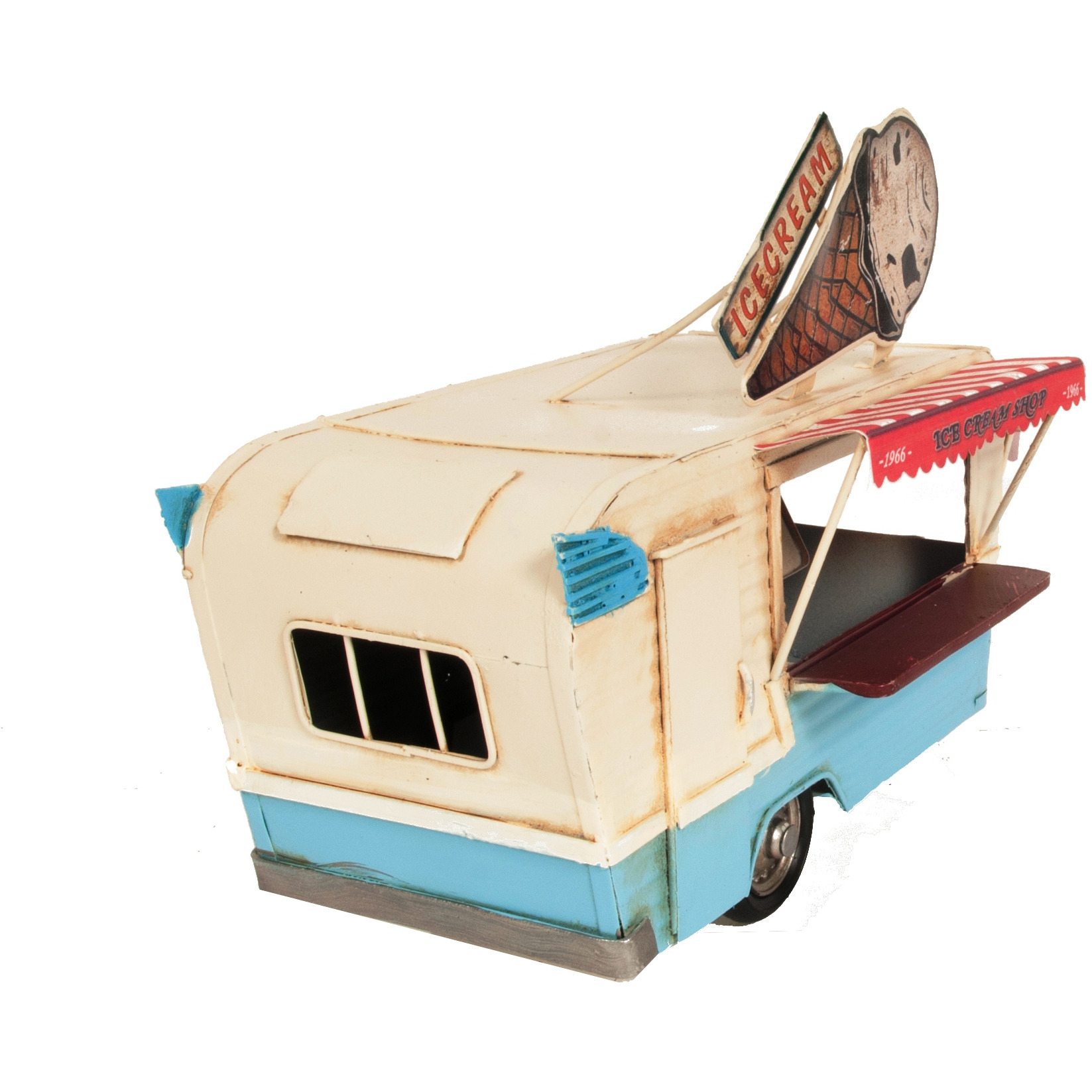 Ice Cream Trailer Metal Model