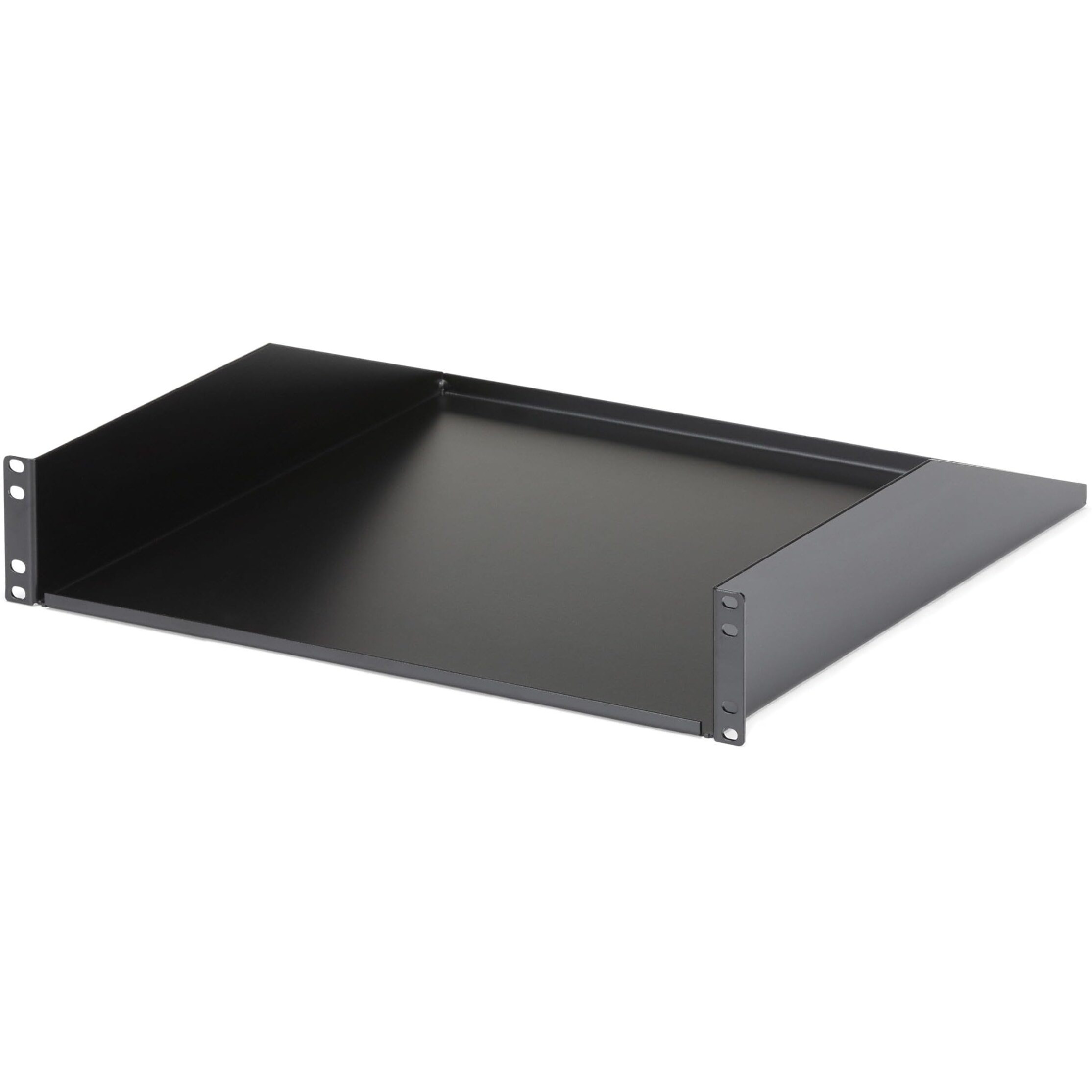 Startech.Com 2U Server Rack Shelf - Universal Rack Mount Cantilever Shelf For 19"" Network Equipment Rack & Cabinet - Heavy Duty Steel - Weight Capacity 125Lb/56Kg - 18"" Deep Tray  Black (Cabshelfhd)