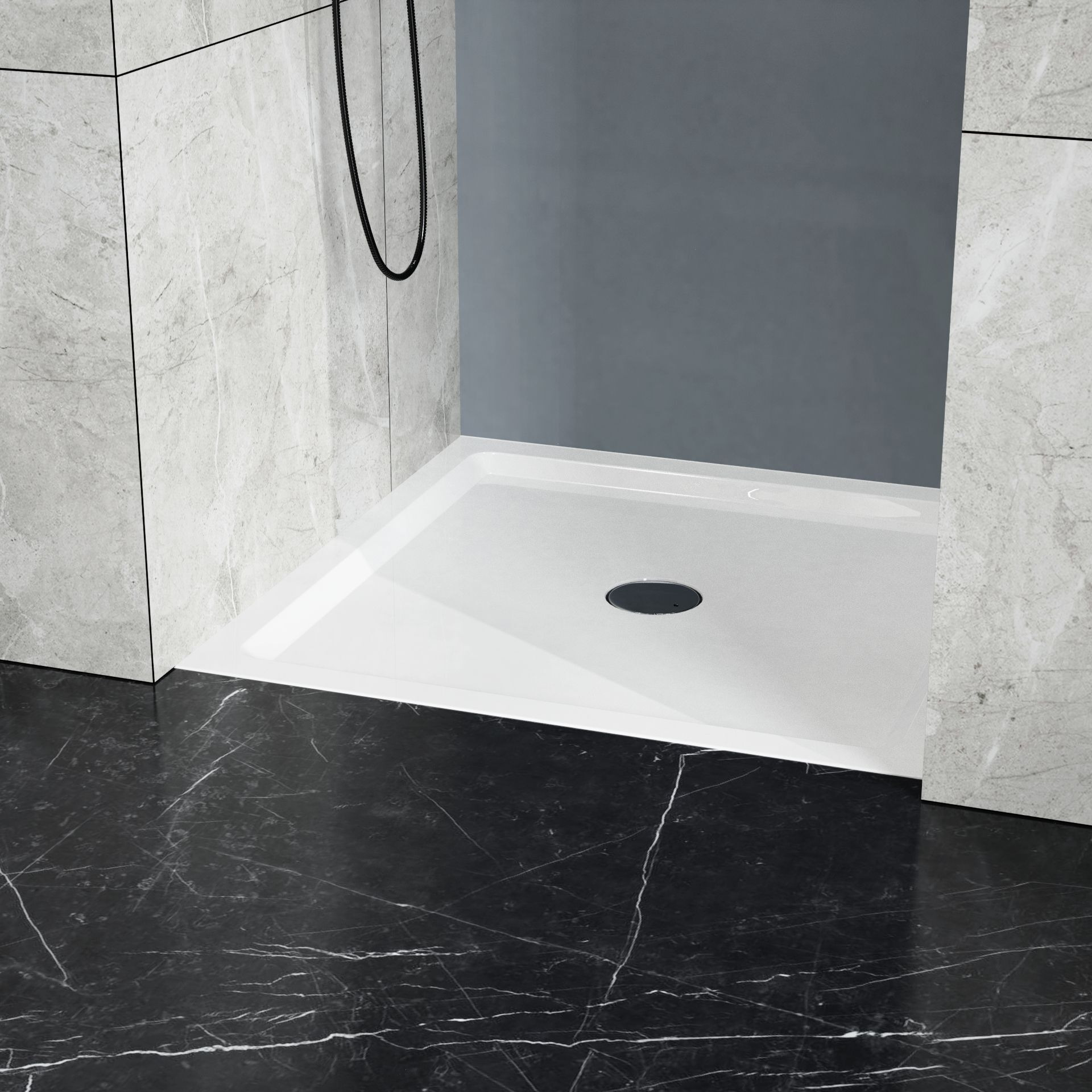 Goodyo 36X36In Shower Base White  Centered Drain And Single-Threshold(D0102H7Vyd6)