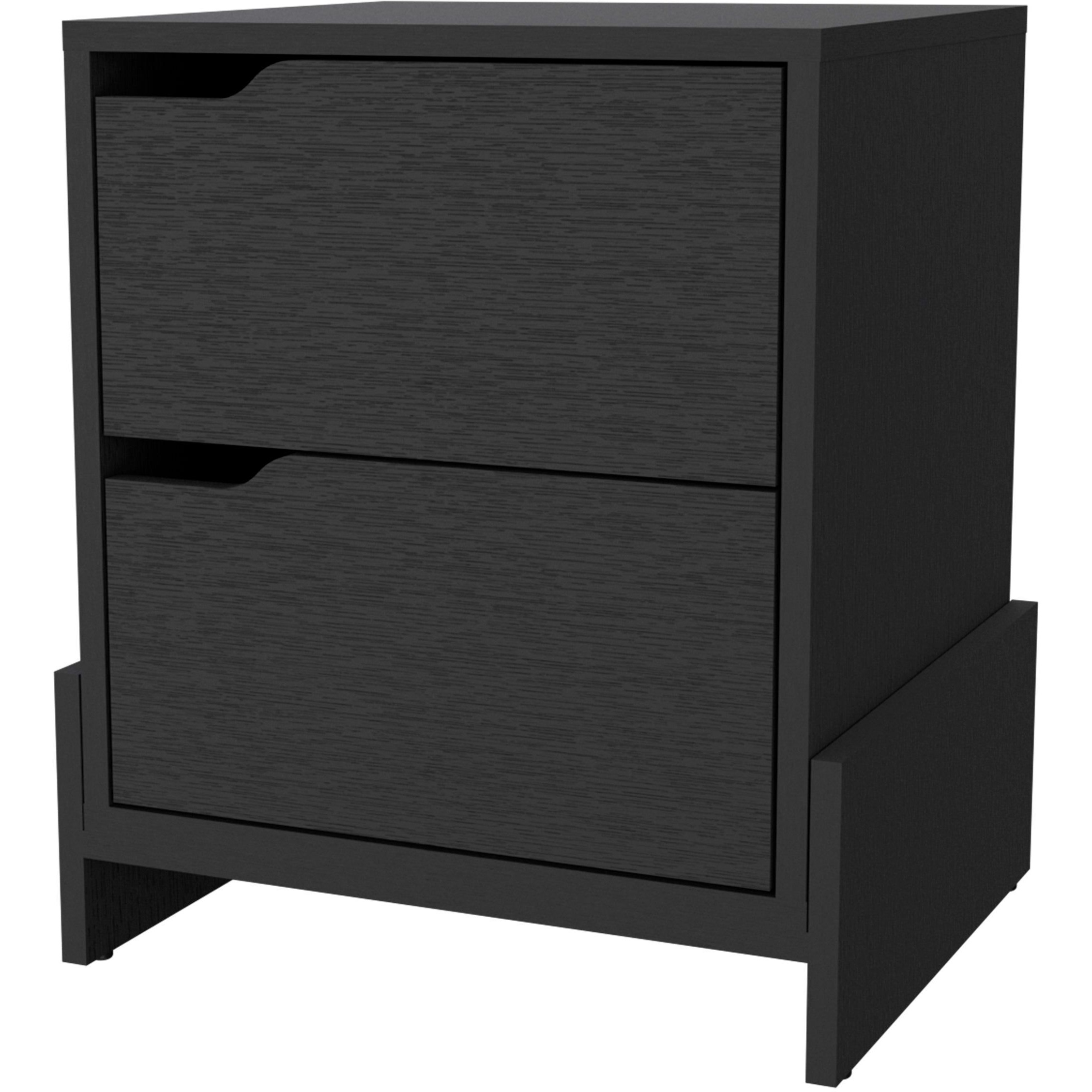 Ralston 2-Drawer Nightstand In Black(D0102H55Lr2)