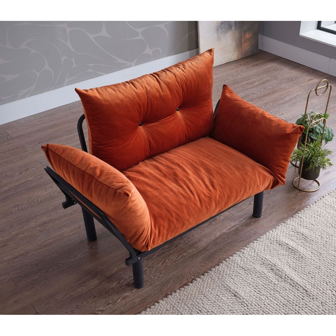 Sona Futon Love Seat(D0102H59Y6P)