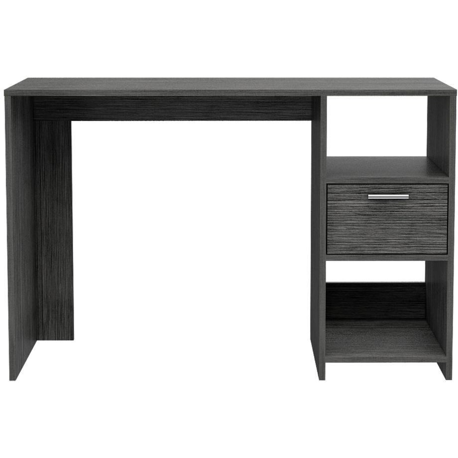 Covington 2-Shelf 1-Drawer Writing Desk Smokey Oak(D0102H5Qa8P)