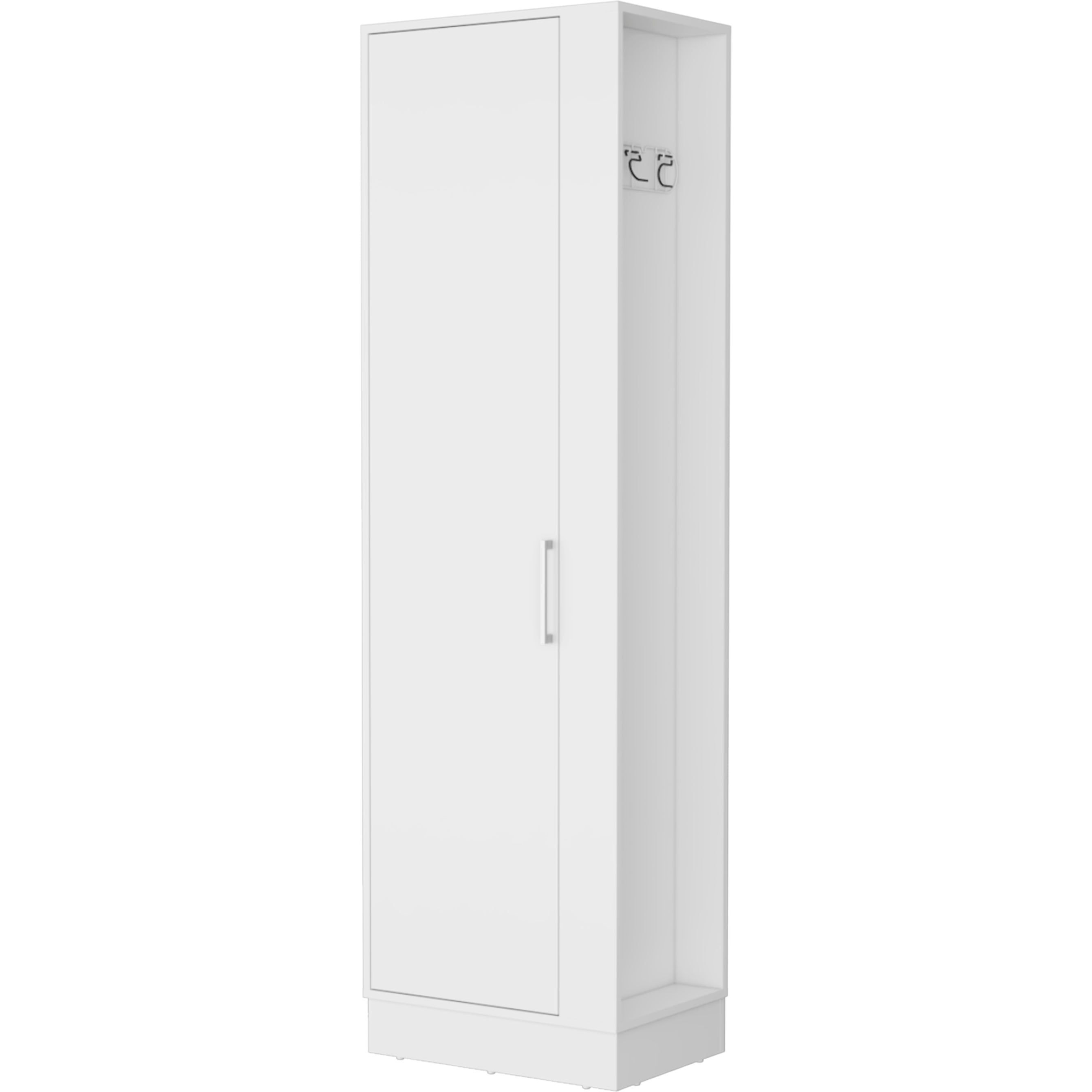 Greenville 2-Door 6-Shelf Tall Storage Cabinet White(D0102H5Qiqp)