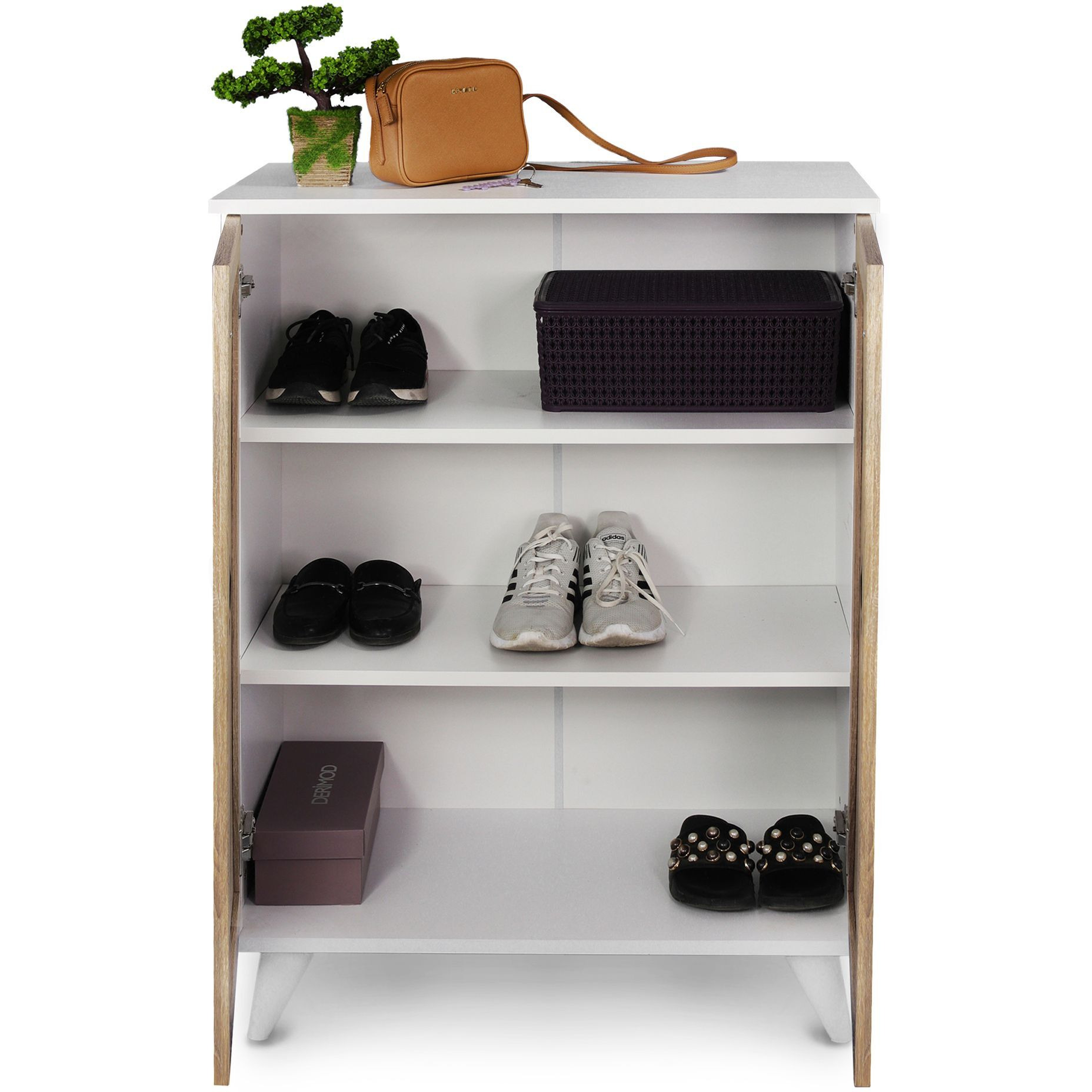 Karina Wood Base Shoe Cabinet(D0102H5L7Wx)