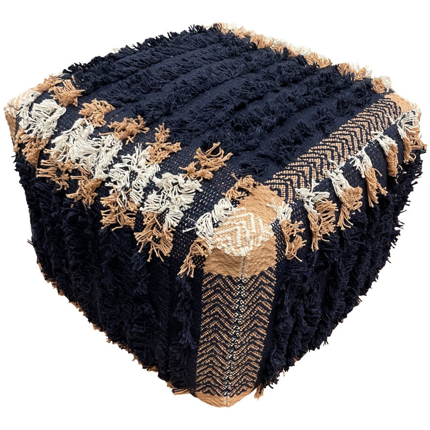 18 Blue 100% Cotton Ottoman