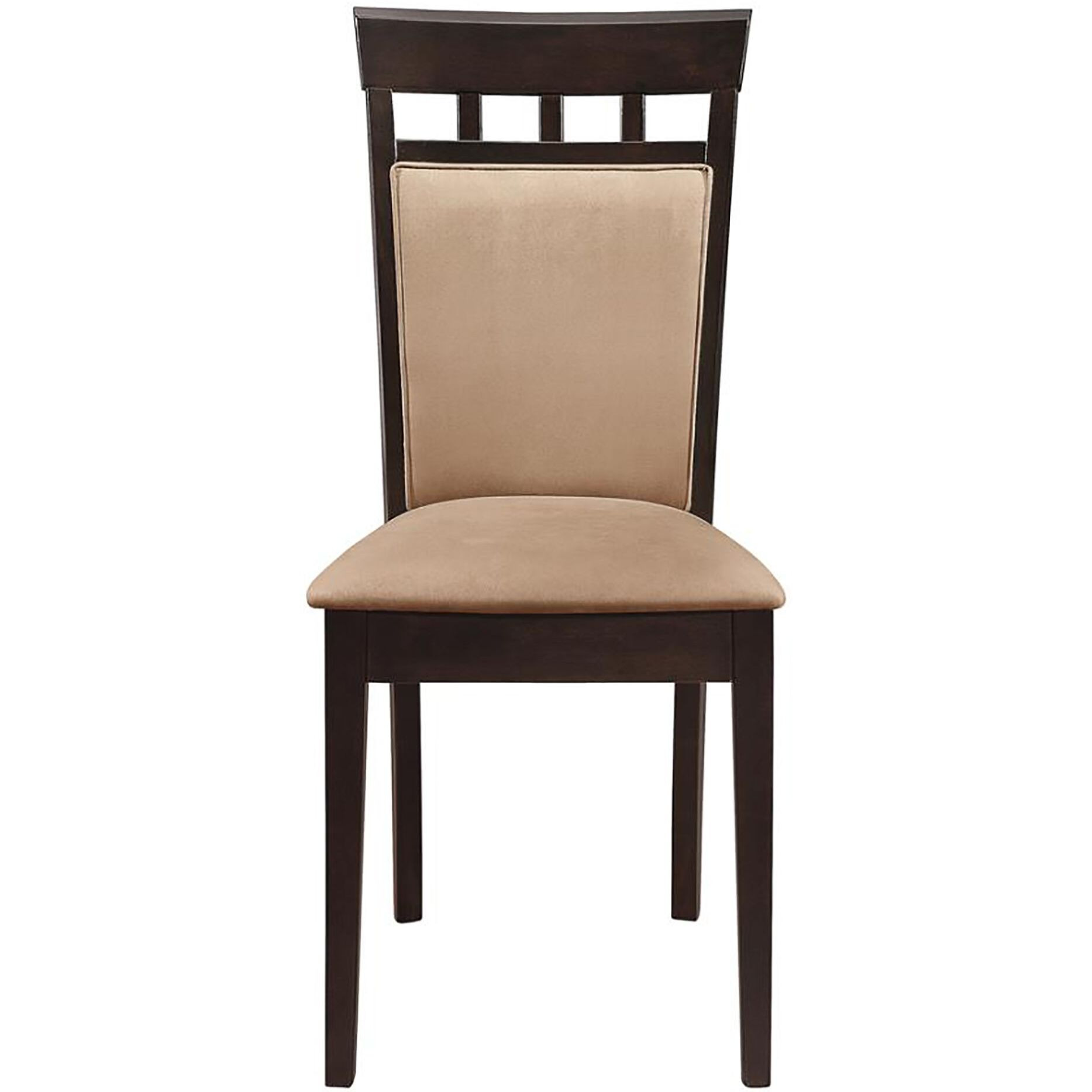 Beige And Cappuccino Upholstered Side Chairs (Set Of 2)