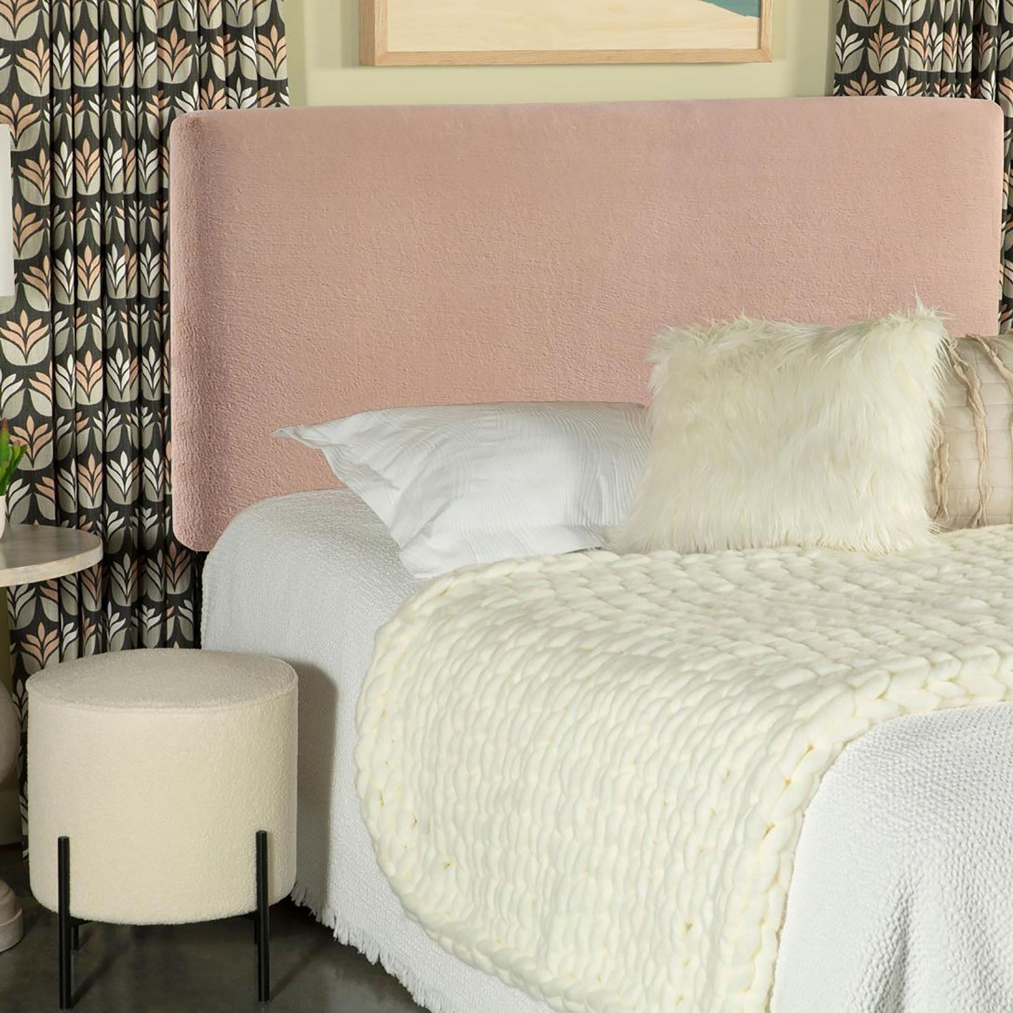 Blush Rectangular Headboard