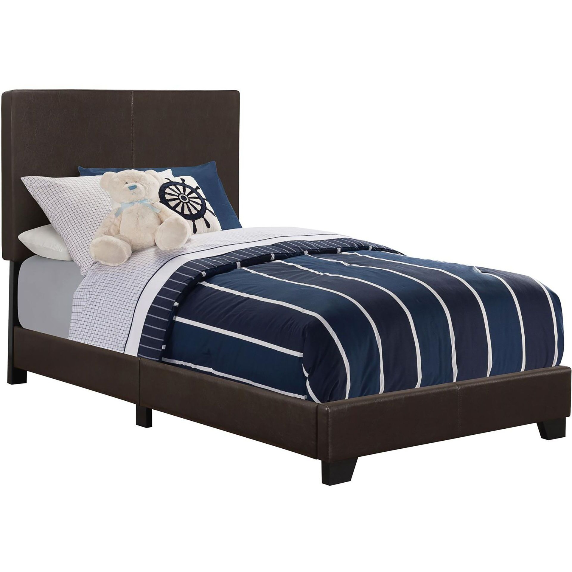 Brown Twin Panel Bed