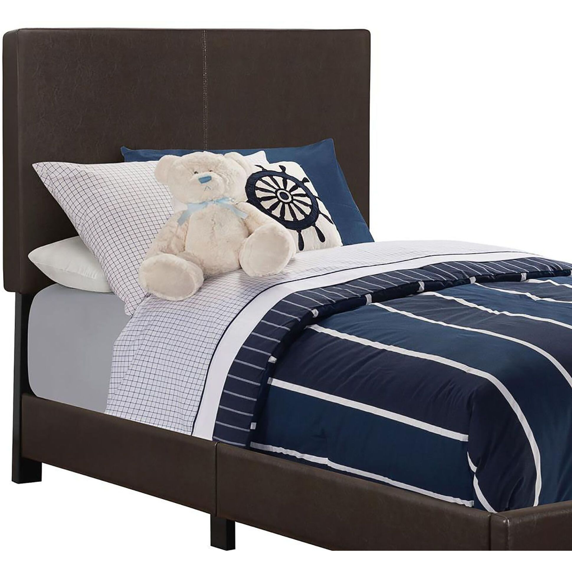 Brown Twin Panel Bed