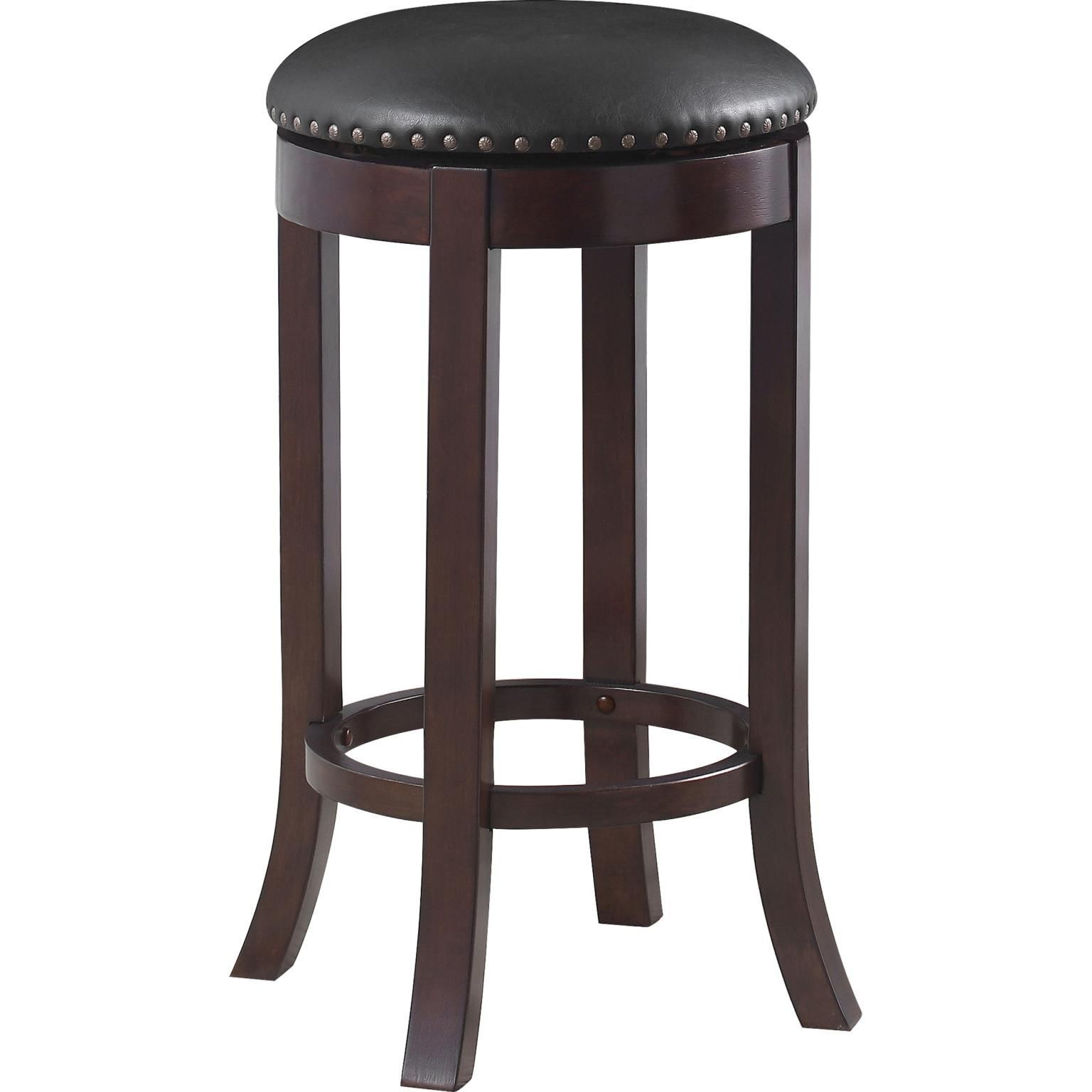 Dark Brown And Medium Brown Swivel Bar Stools (Set Of 2)