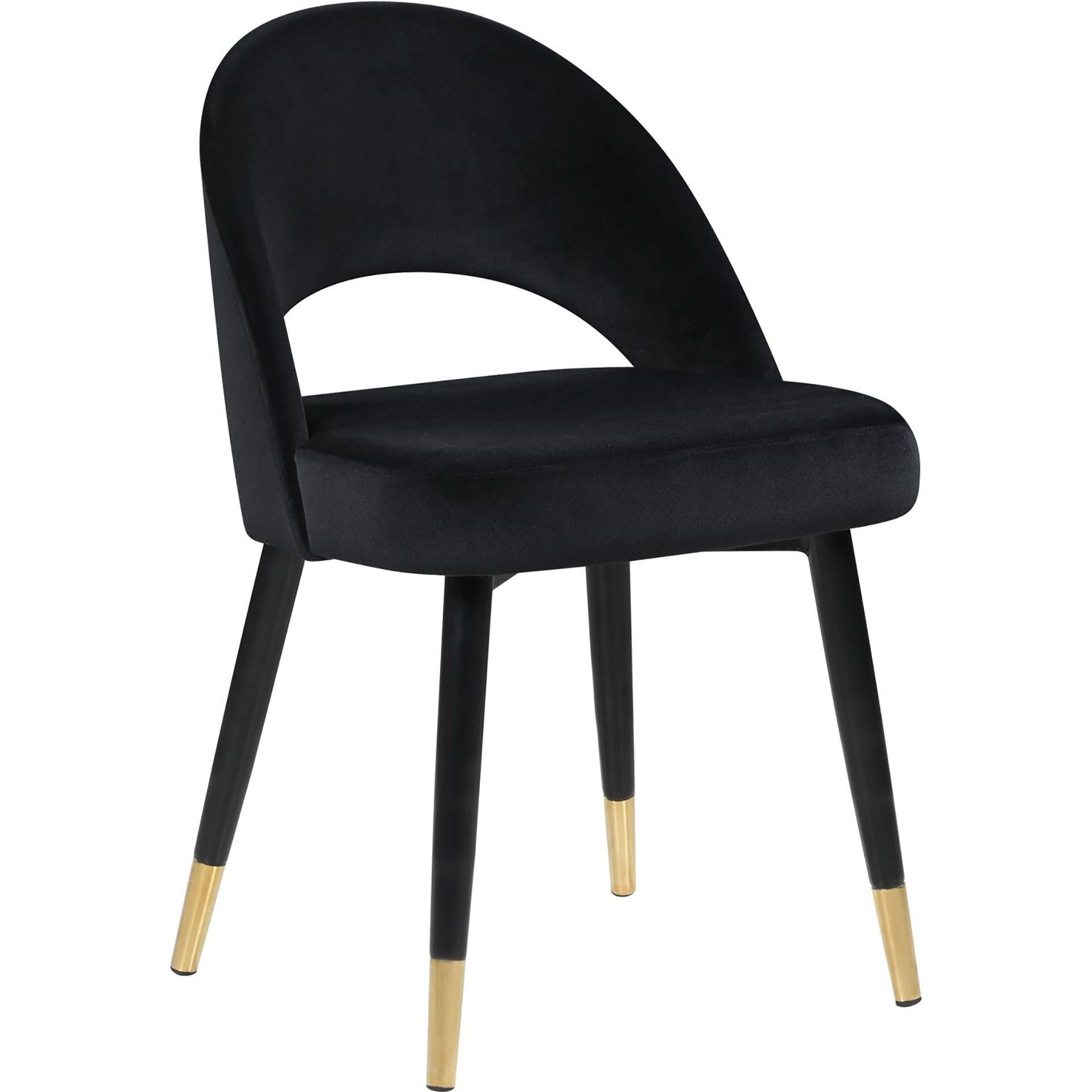 Black Arched Back Side Chairs (Set Of 2)