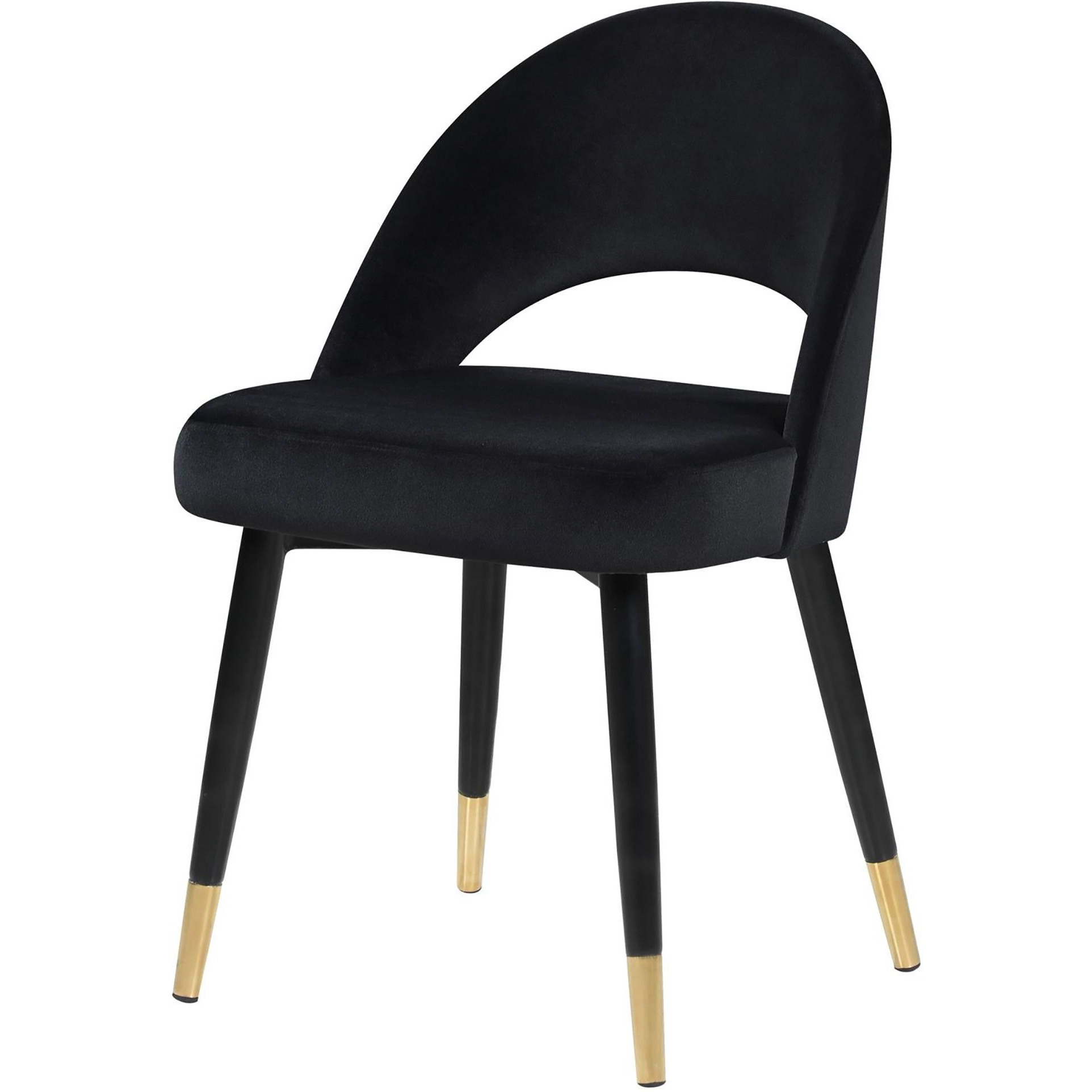 Black Arched Back Side Chairs (Set Of 2)