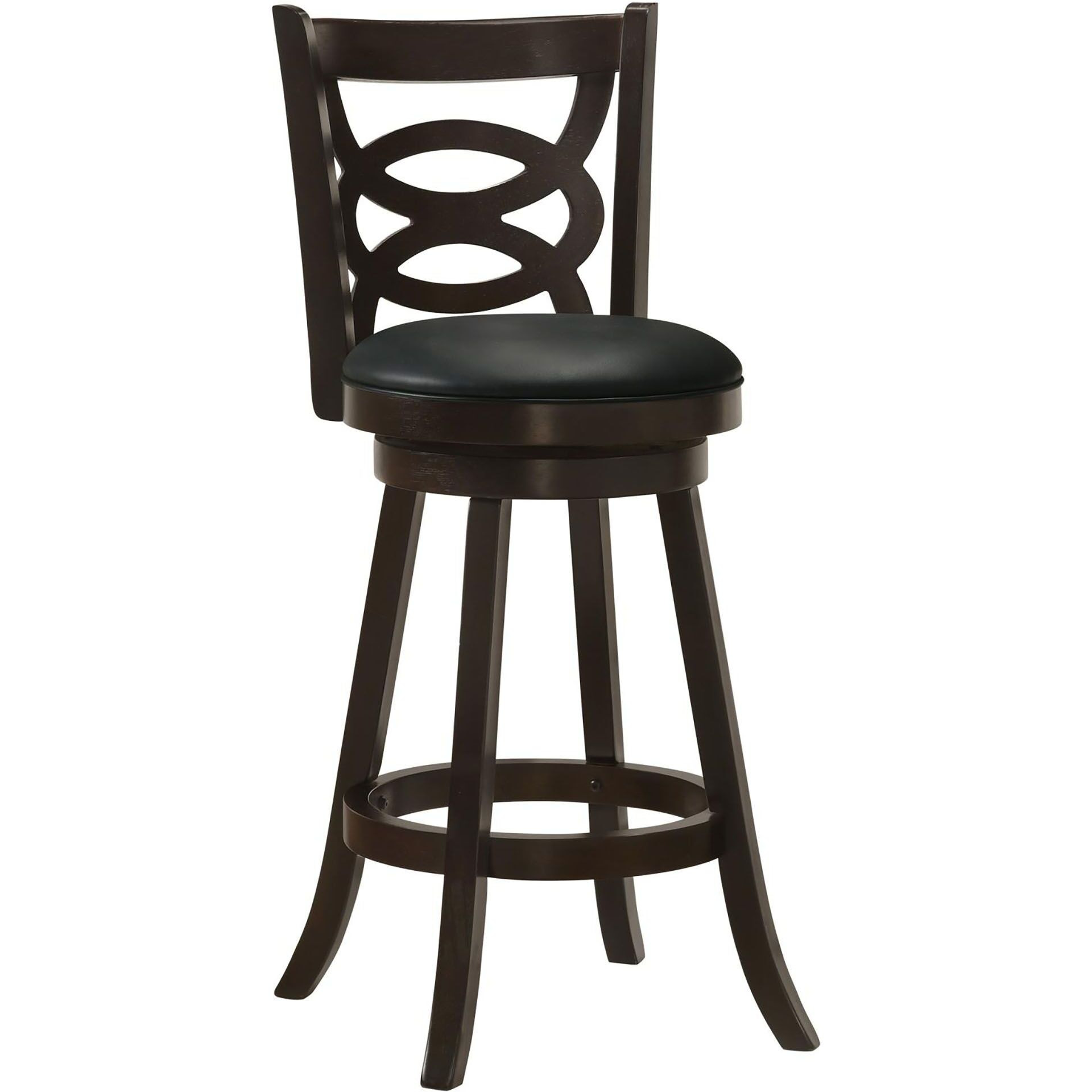 Cappuccino Swivel Bar Height Stool (Set Of 2)