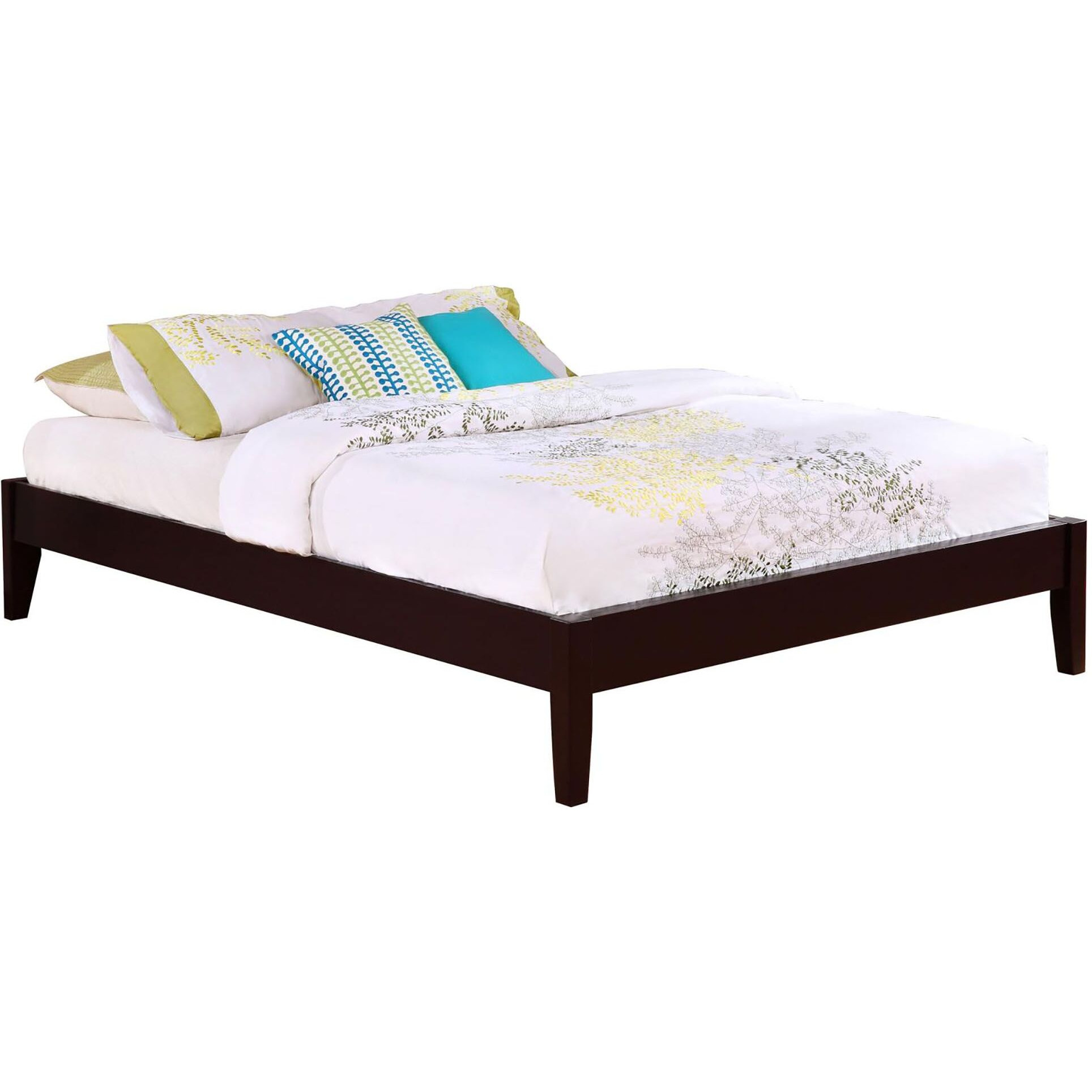 Cappuccino Queen Platform Bed