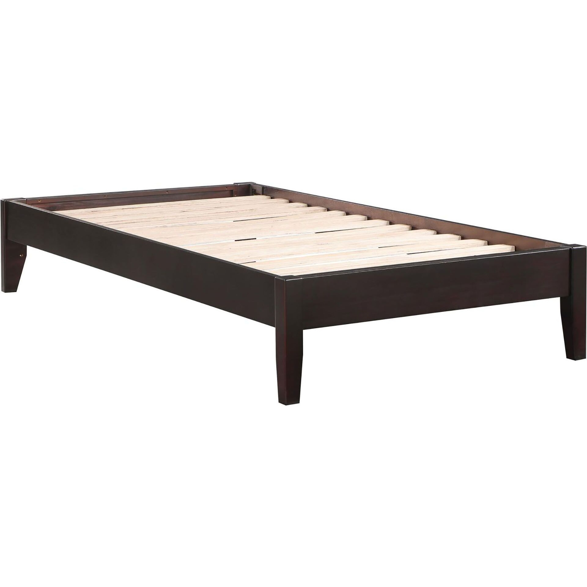 Cappuccino Queen Platform Bed