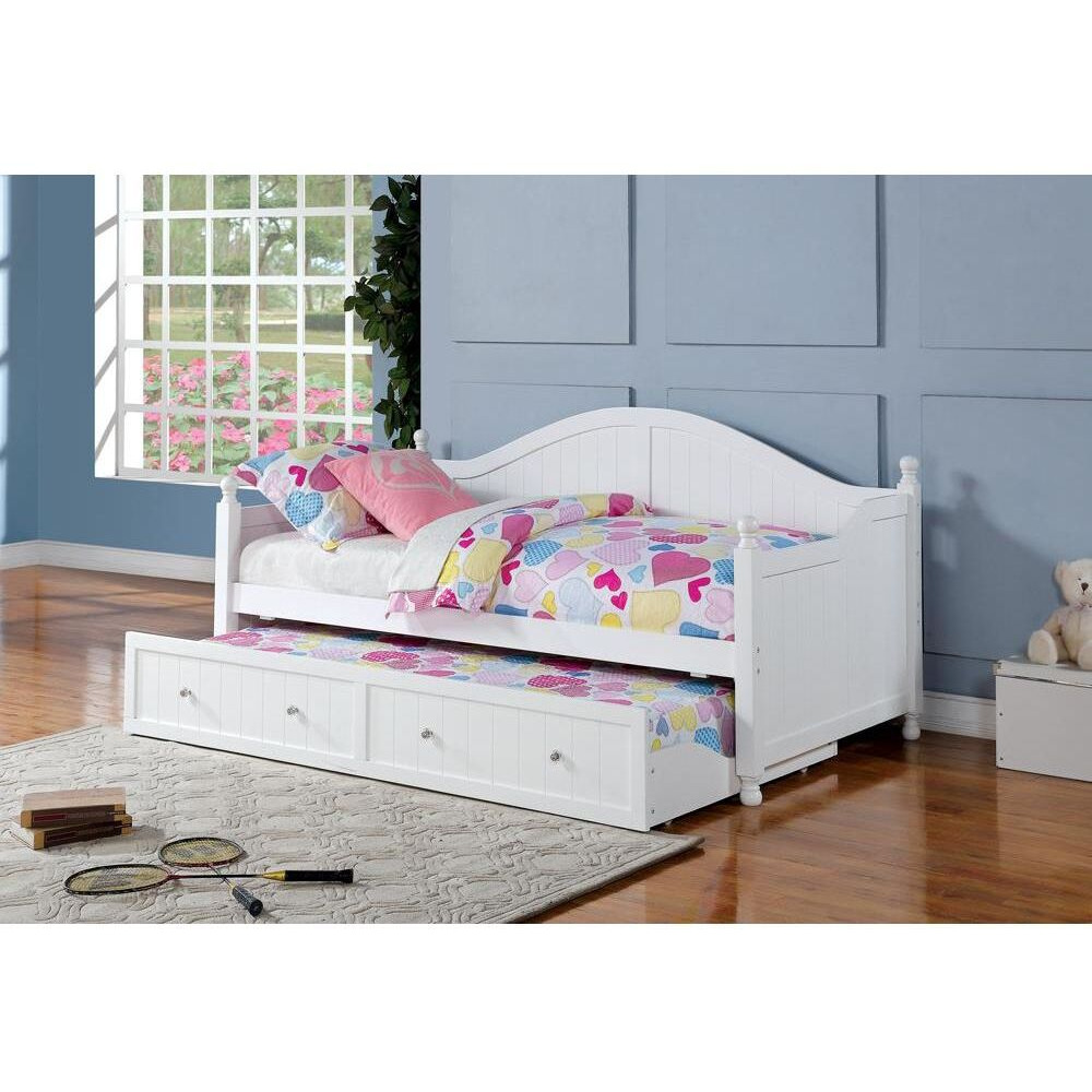 White Twin Daybed With Trundle