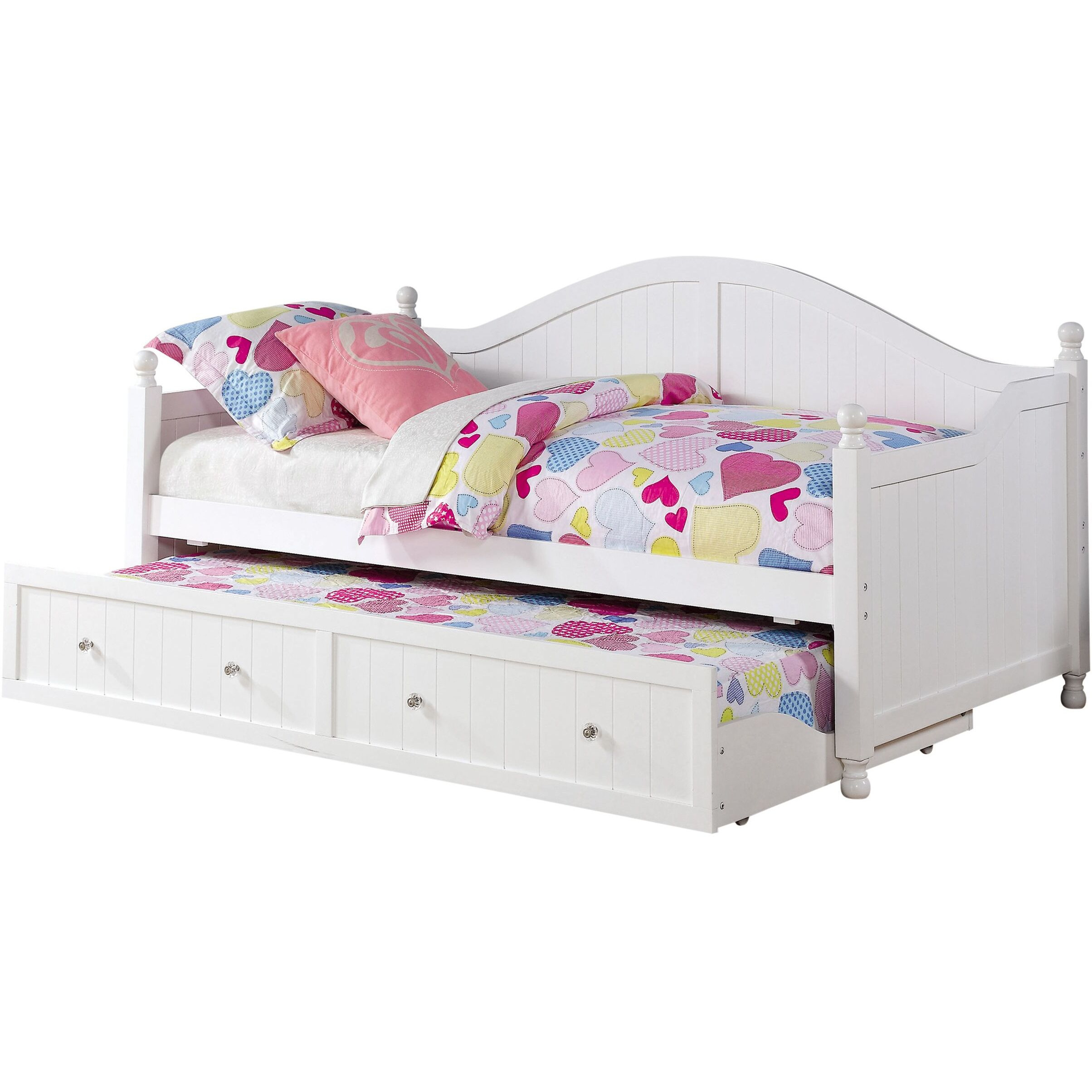 White Twin Daybed With Trundle