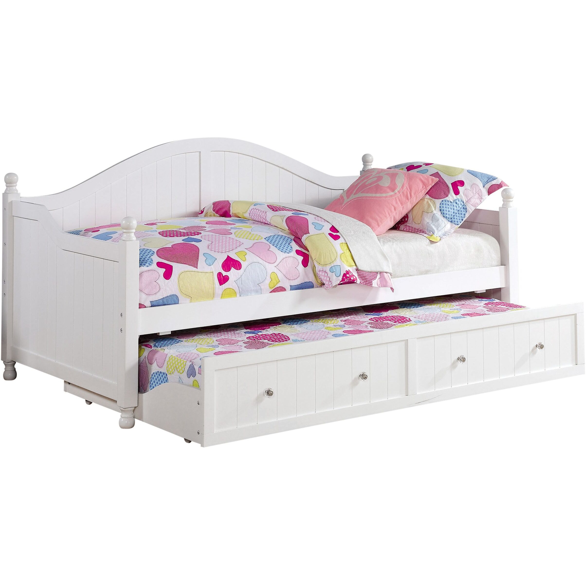 White Twin Daybed With Trundle