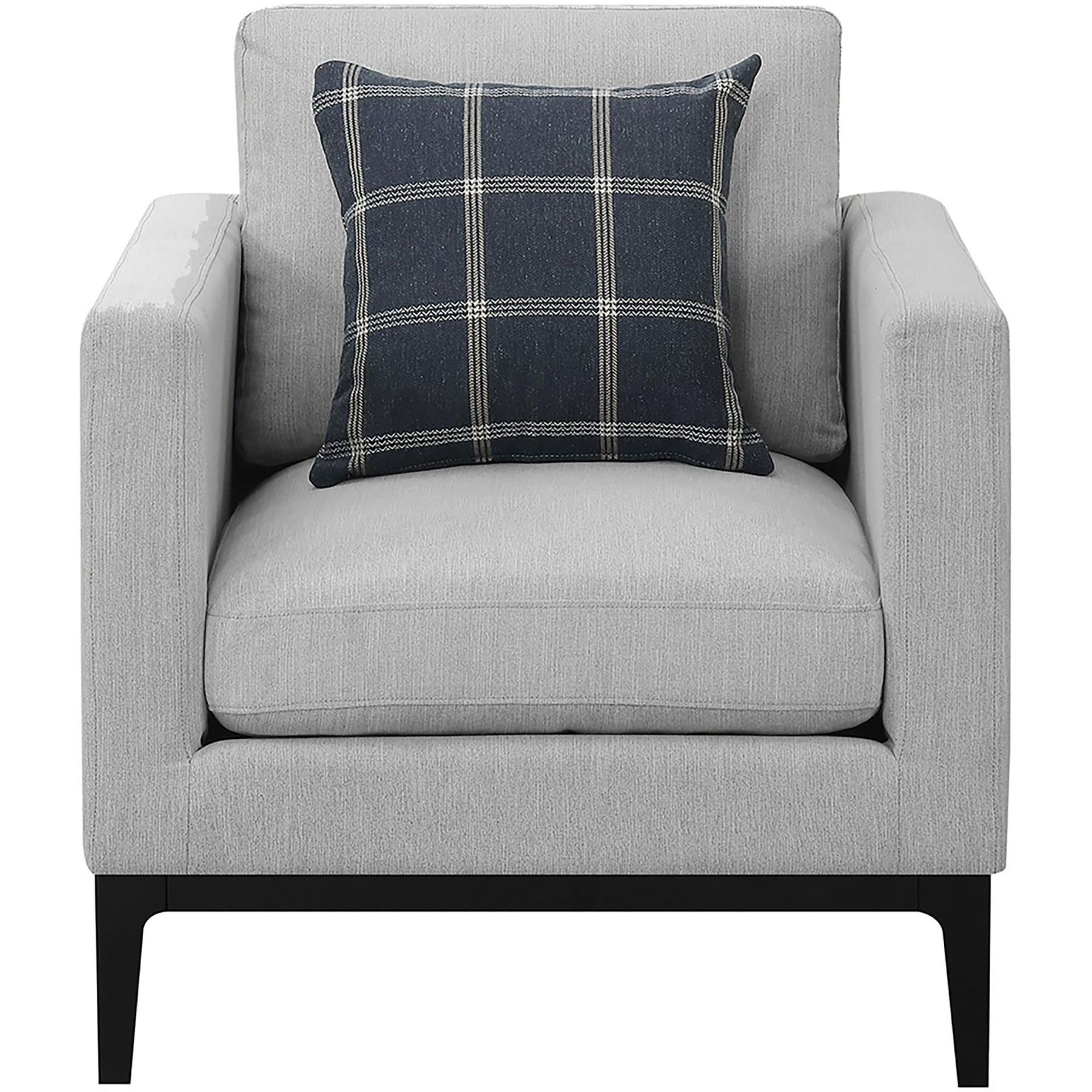 Light Grey Cushion Back Chair