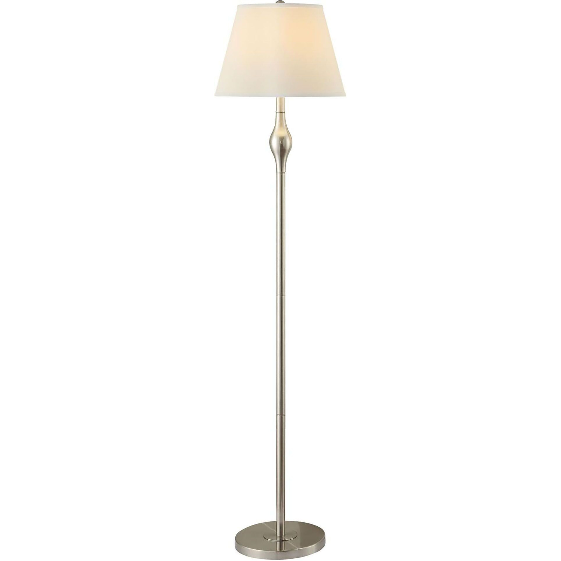 Beige And Brushed Nickel 3-Piece Lamp Set