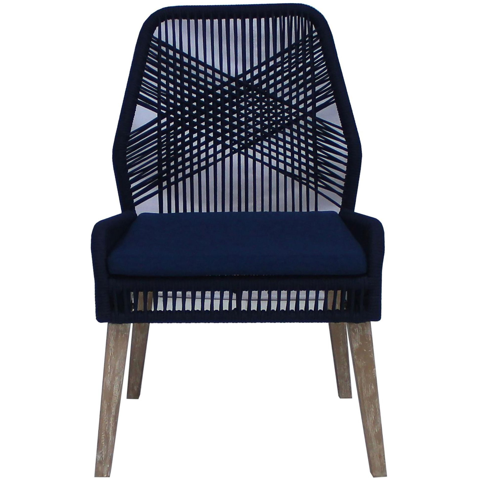 Dark Navy Back Side Chair (Set Of 2)