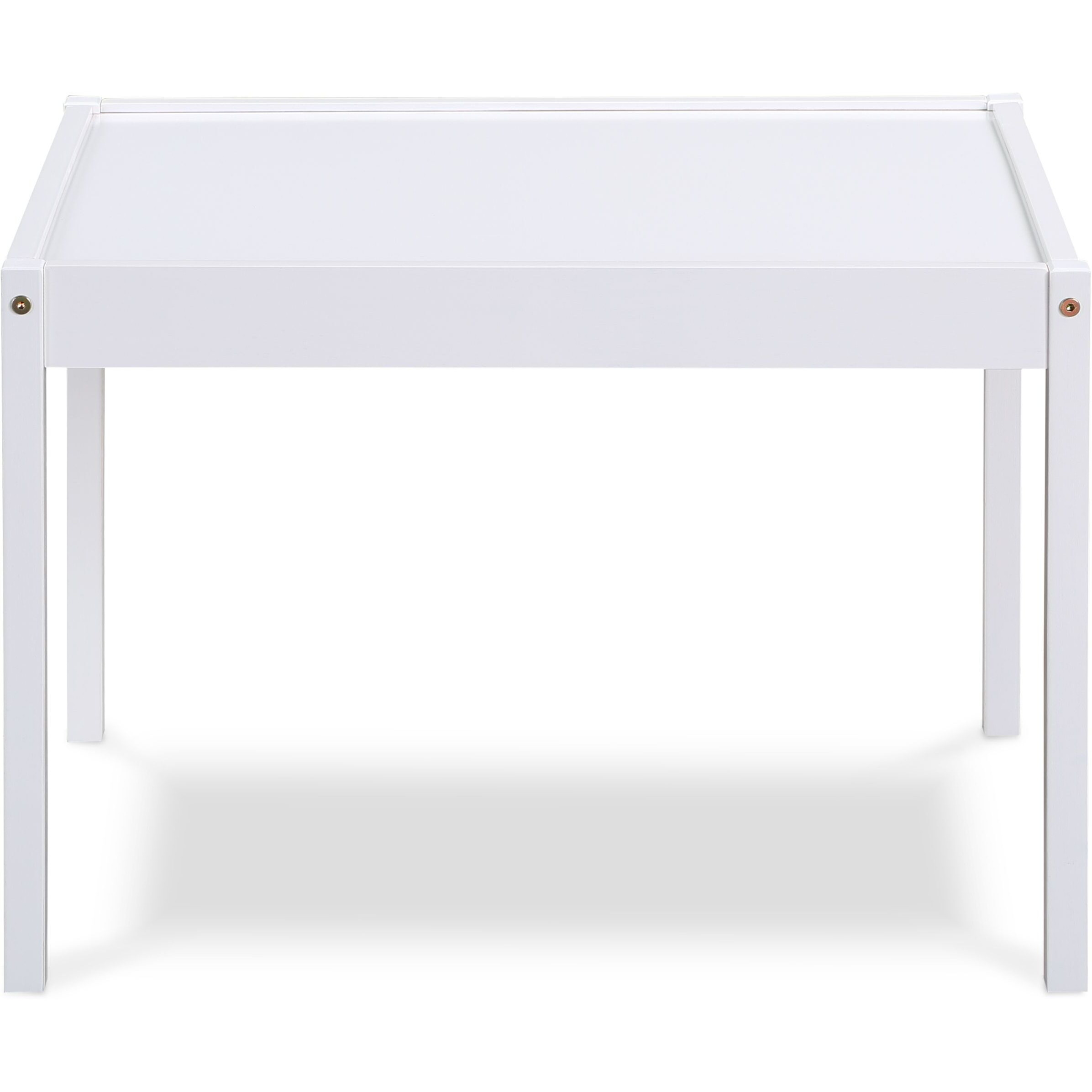 Della 3-Piece Solid Wood Kids Table & Two Chair Set  White