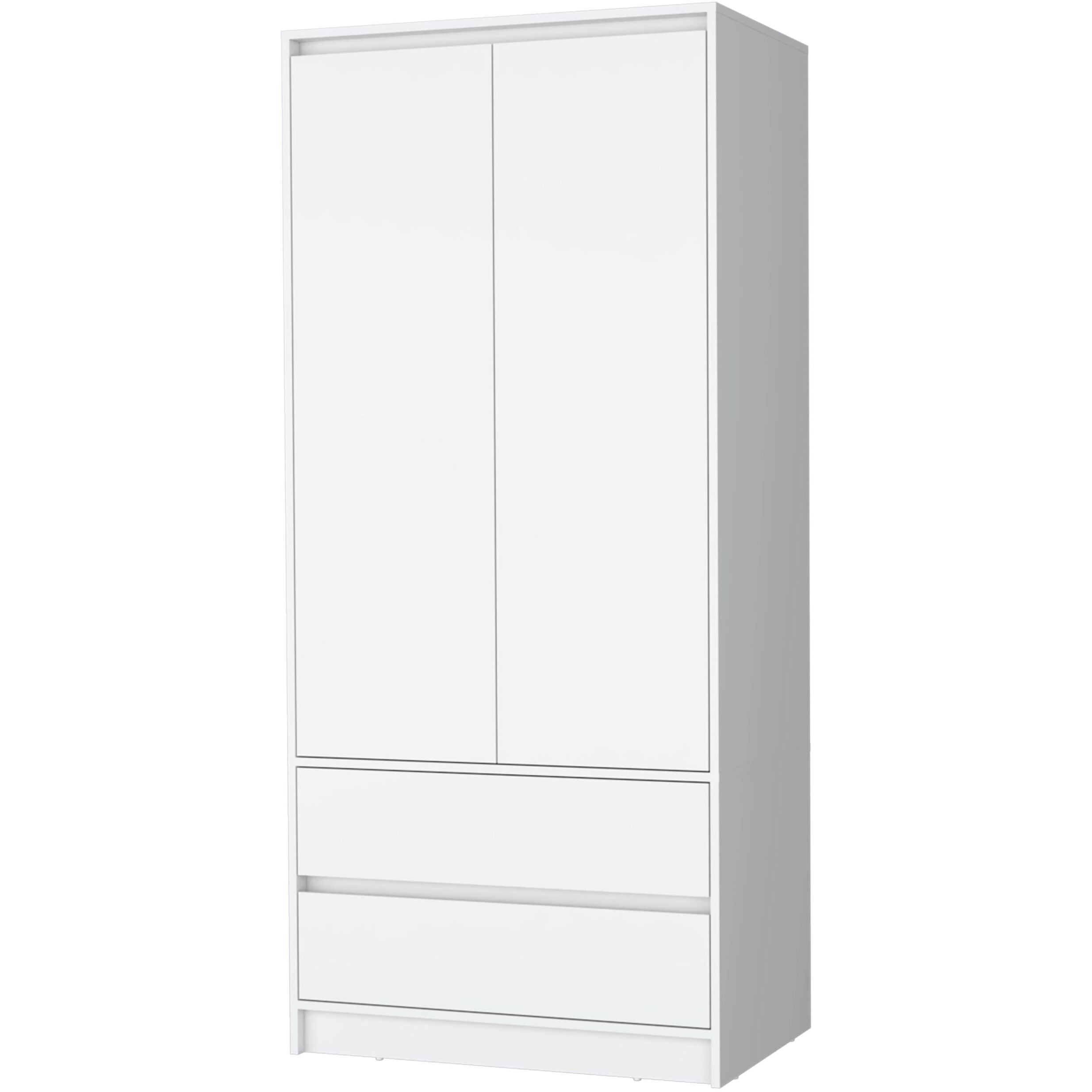 White 2-Drawer Armoire