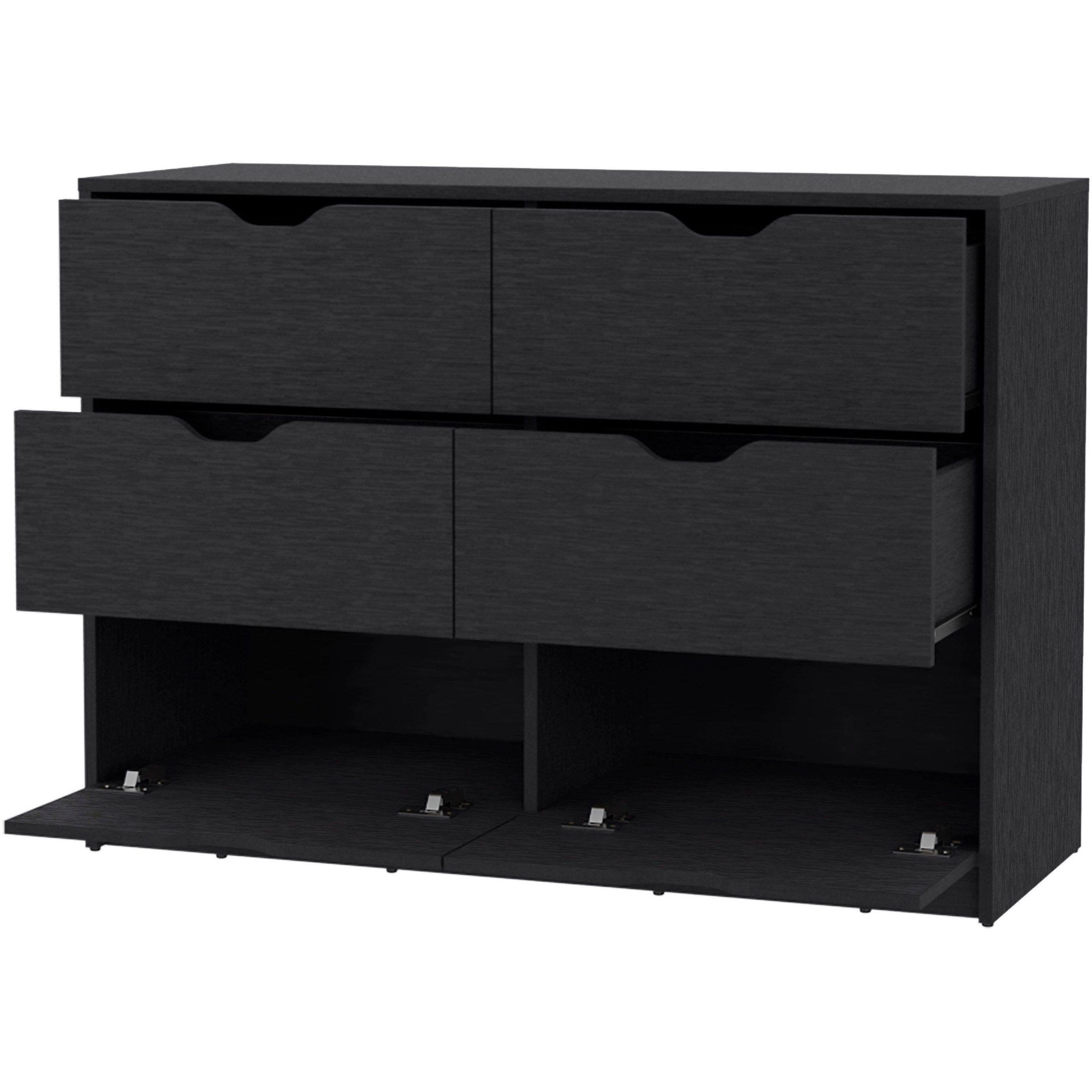 Black 4-Drawer Dresser