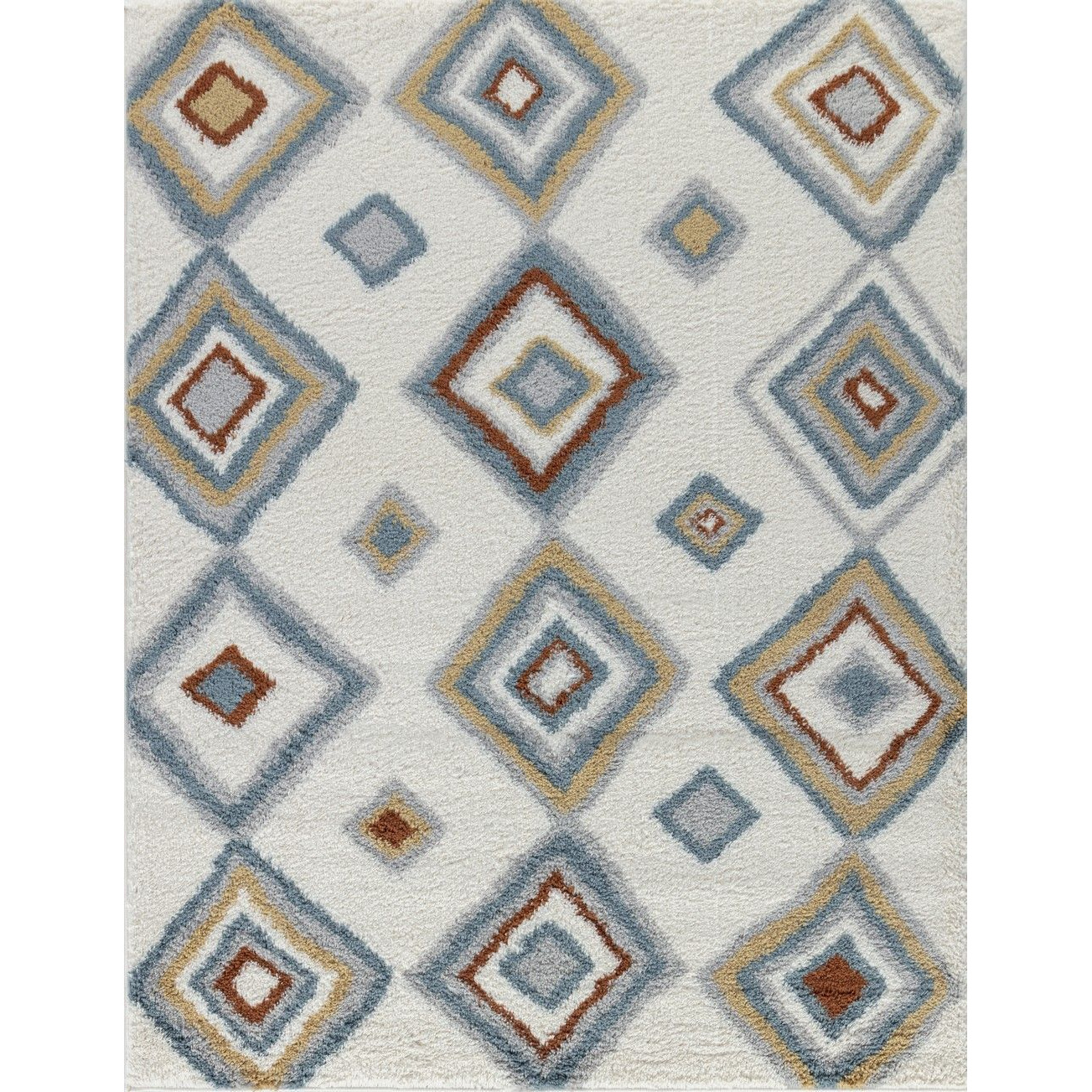 Loft Shag Gc_Czy1006 Ivory 7 Ft. 10 In. X 9 Ft. 10 In. Shaggy Area Rug