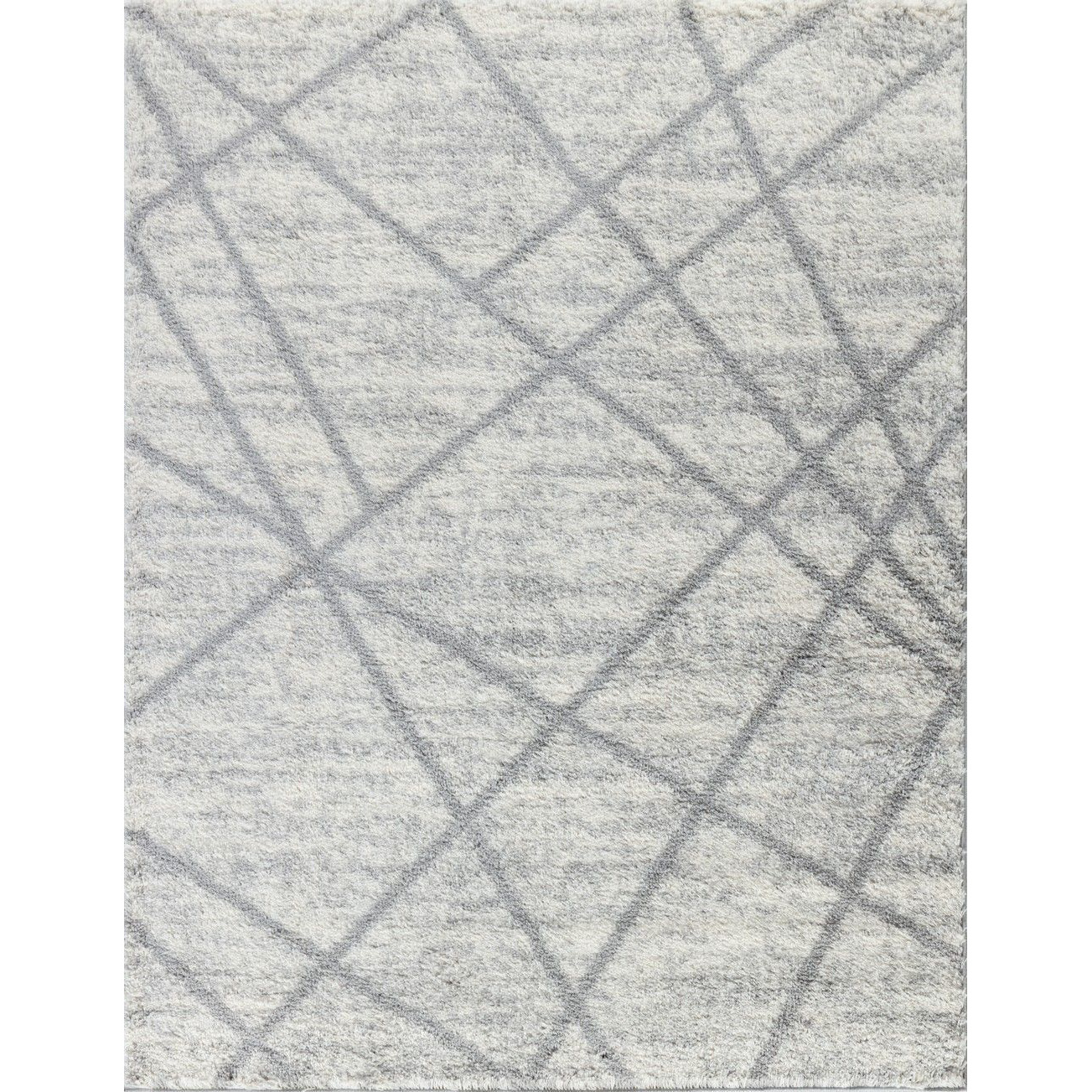 Loft Shag Gc_Czy1004 Ivory 5 Ft. 3 In. X 7 Ft. Shaggy Area Rug